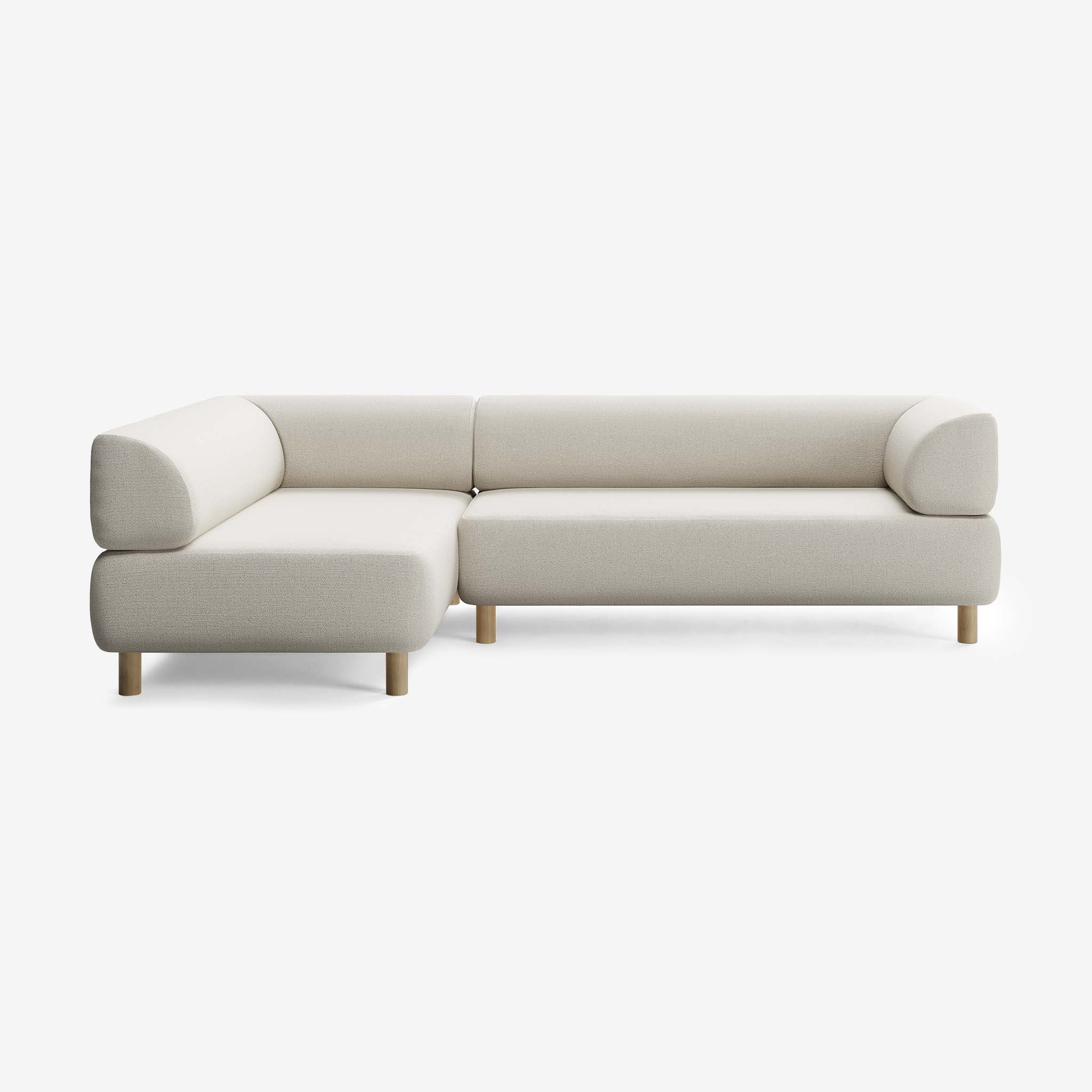 Bolder Sofa 265x170 Rechts Heritage Papyrus Eiche