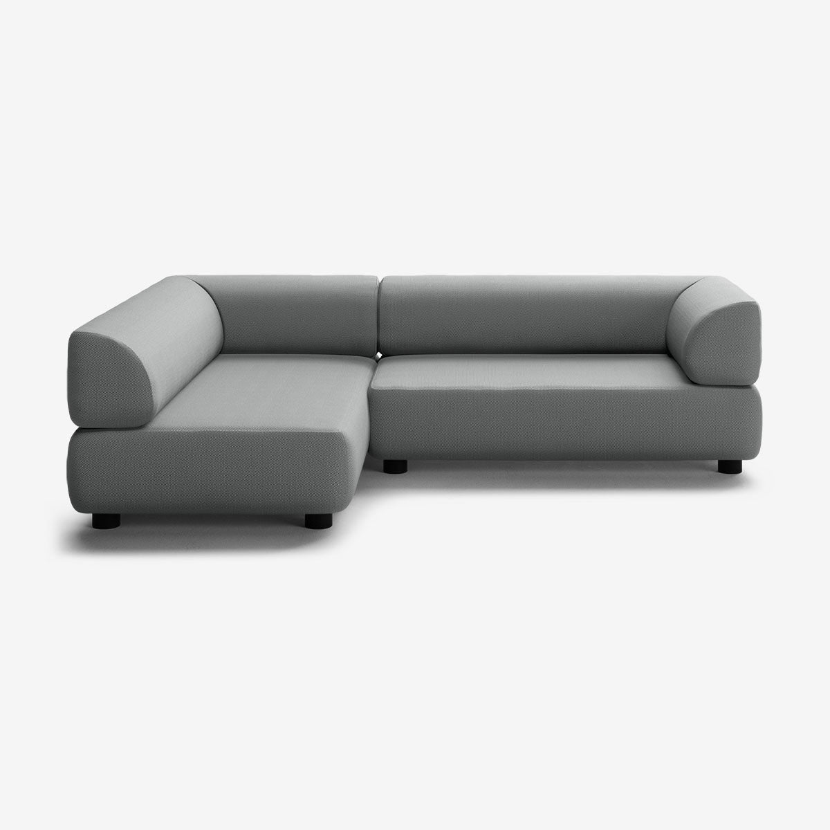 Bolder Sofa 265x170 Rechts Loop Charcoal Niedrige Beine