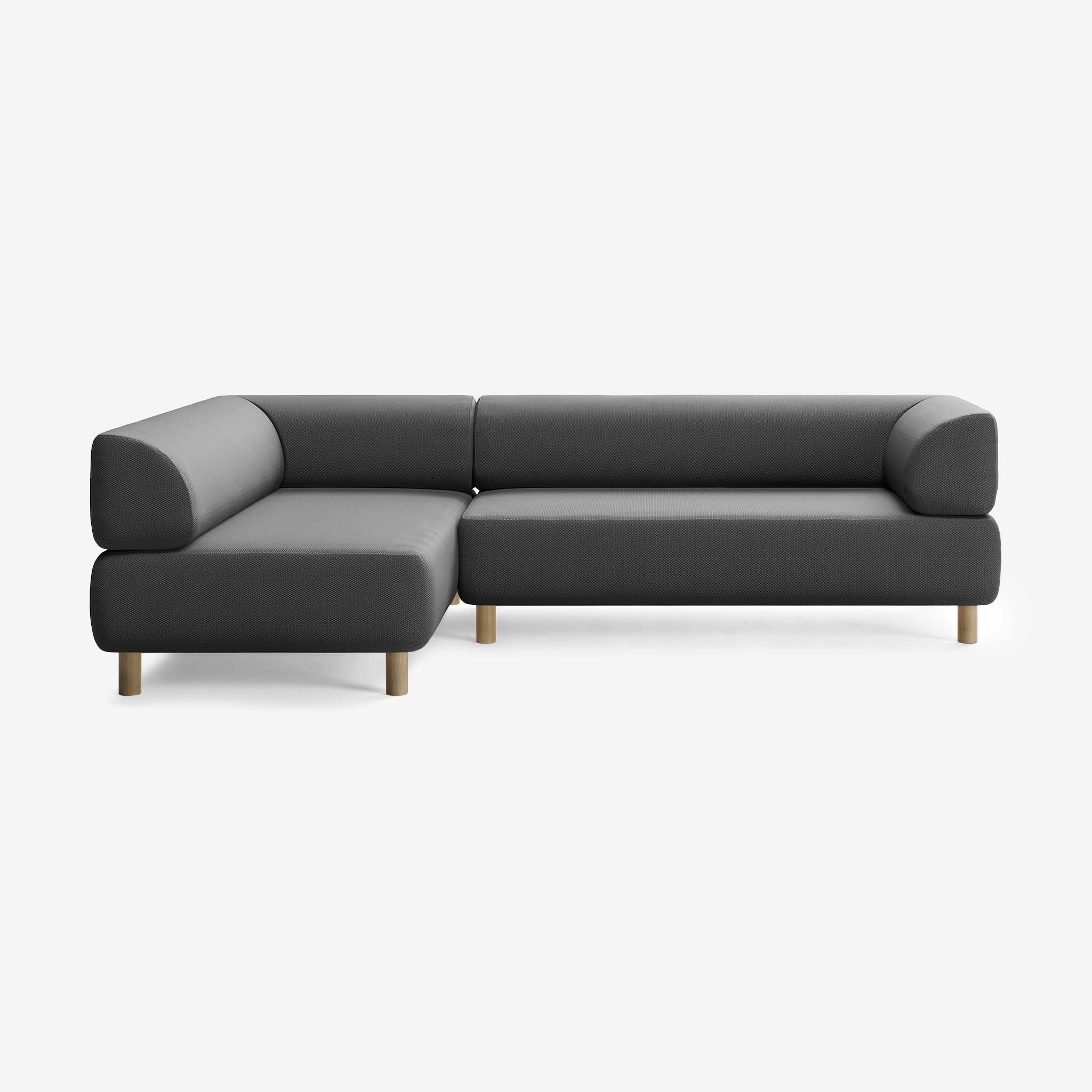 Bolder Sofa 265x170 Rechts Loop Shadow Eiche