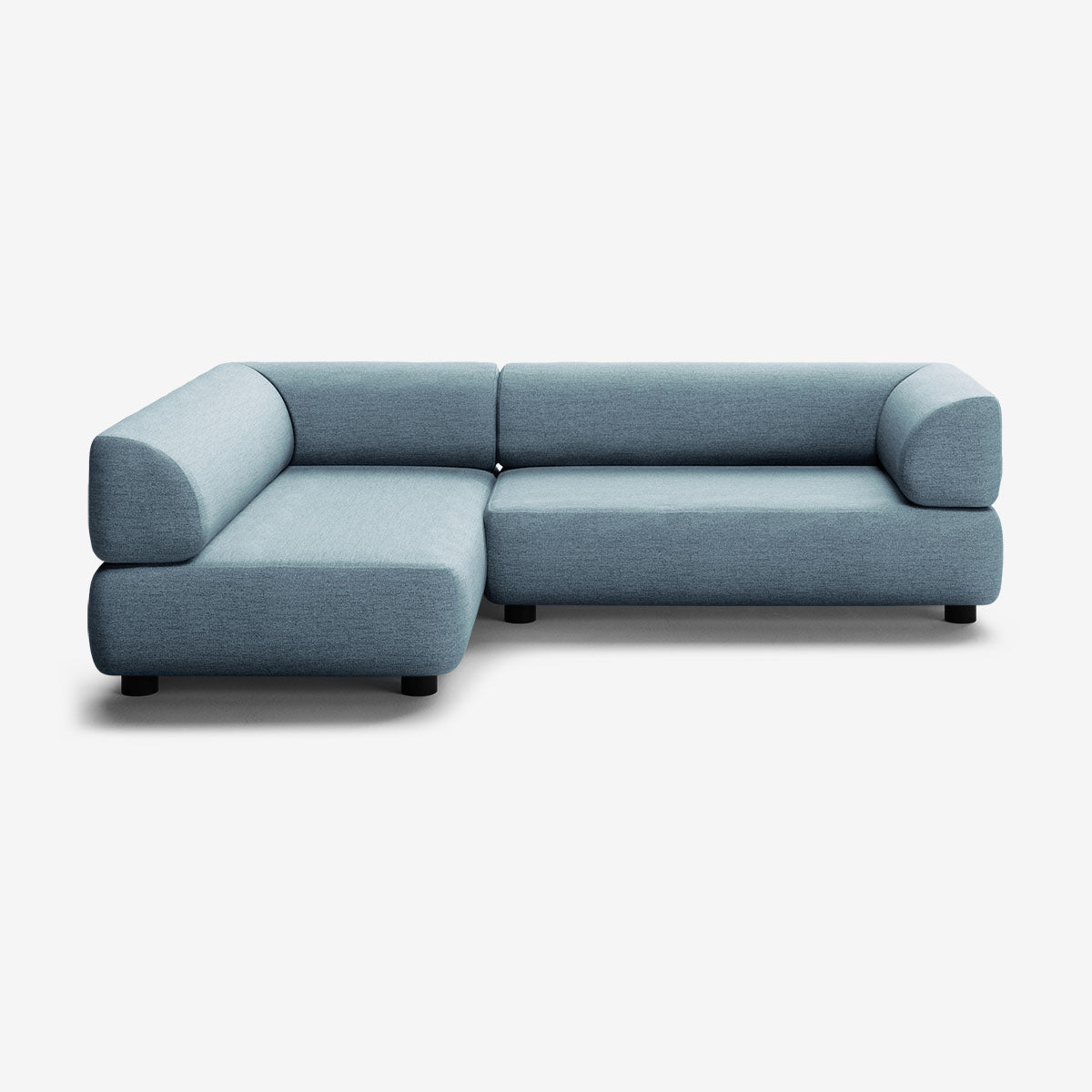 Bolder Sofa 265x170 Rechts Nantes Carbon Sky Niedrige Beine