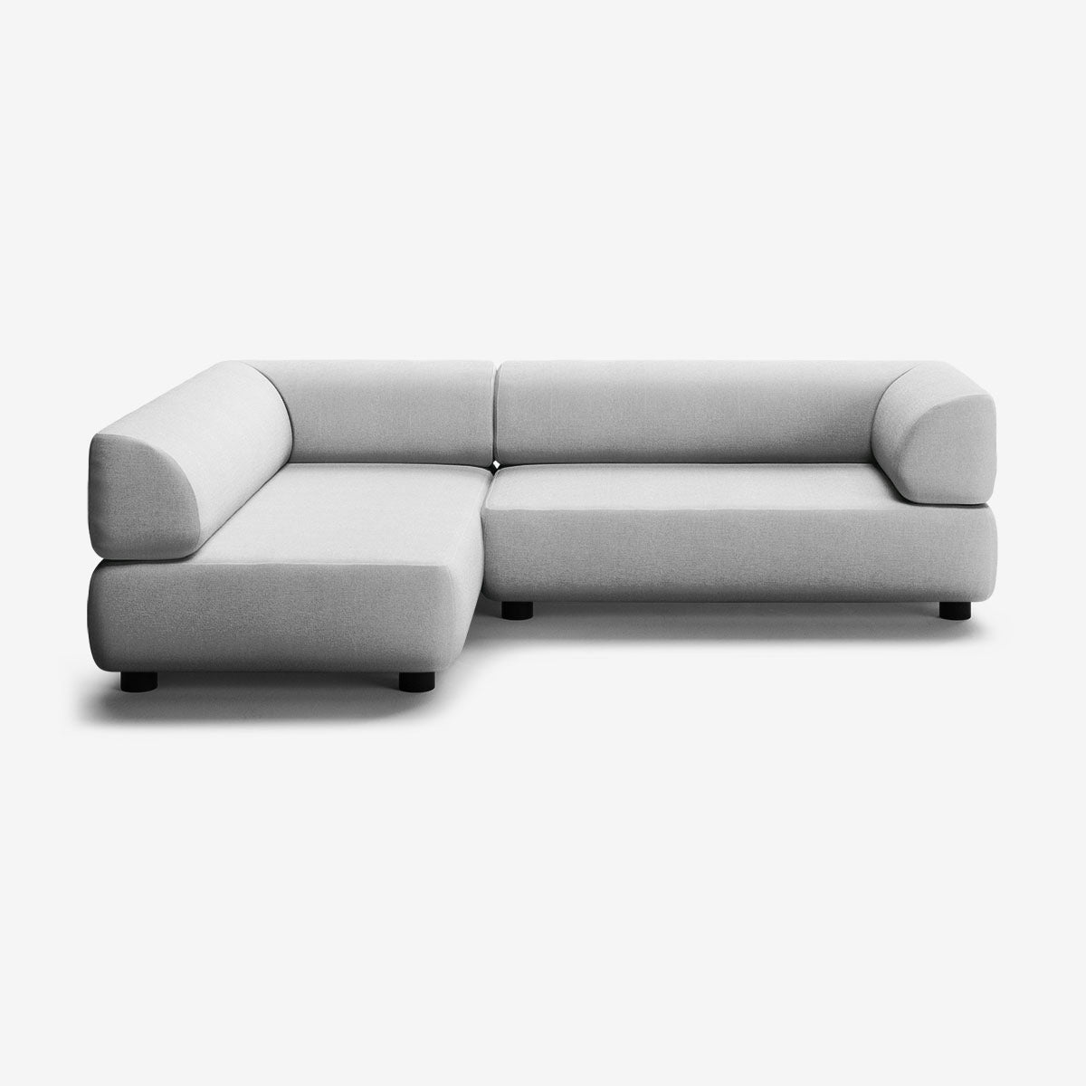 Bolder Sofa 265x170 Rechts Nantes Grey Chine Niedrige Beine