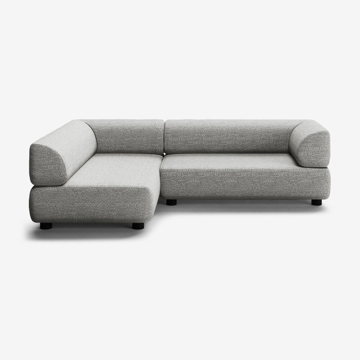 Bolder Sofa 265x170 Rechts Savant Zinc Niedrige Beine