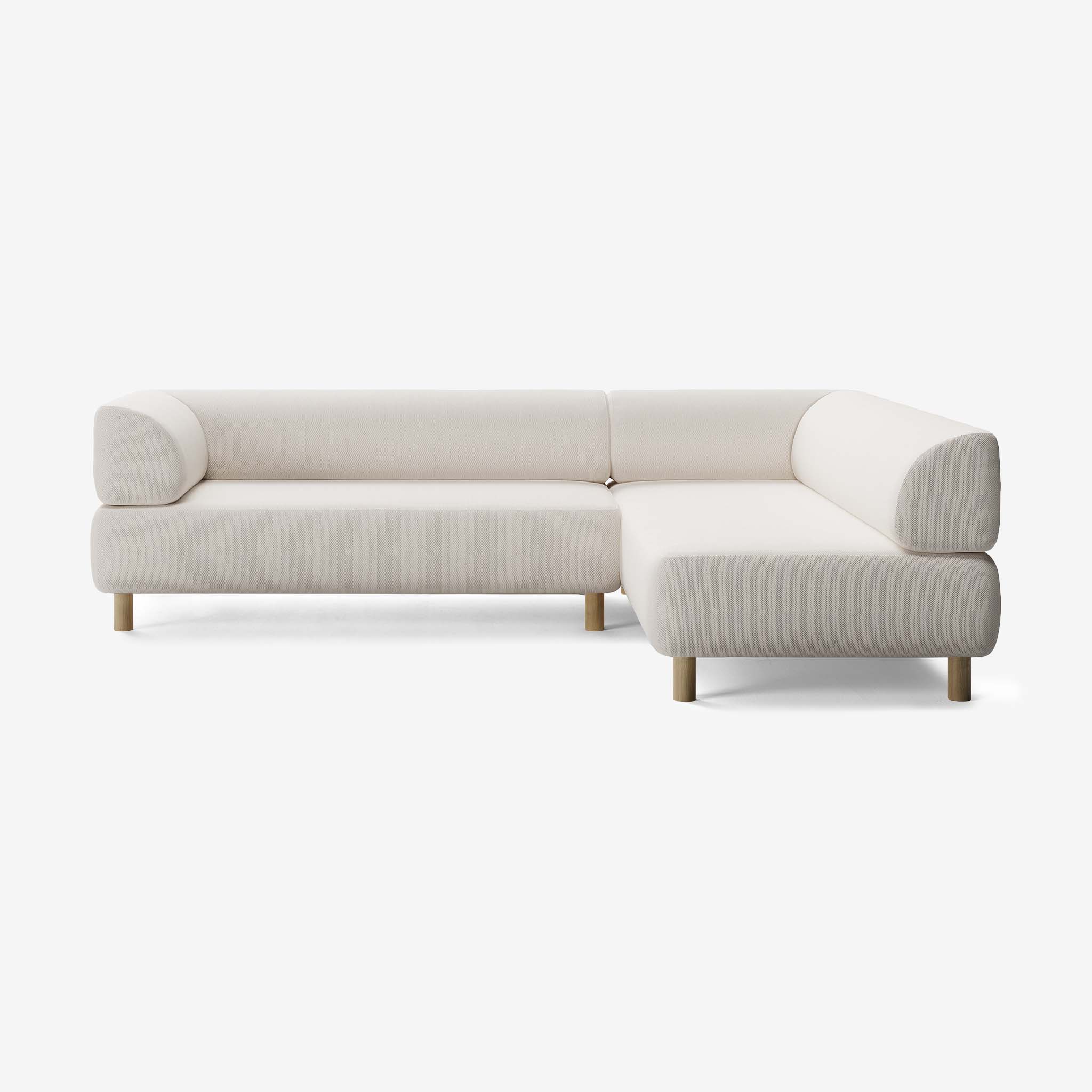 Bolder Sofa 265x200 Links Arc Frame Eiche