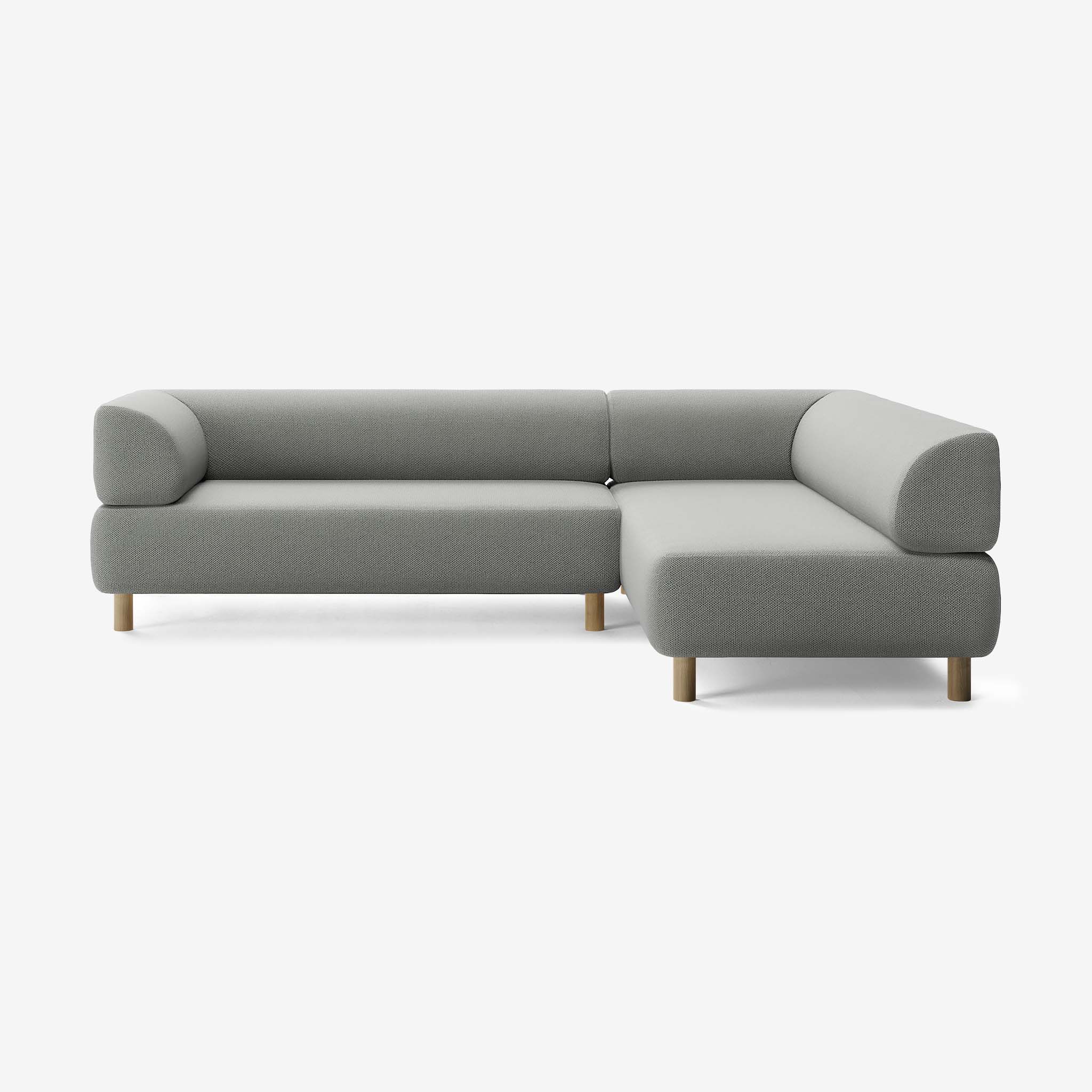 Bolder Sofa 265x200 Links Arc Lead Eiche