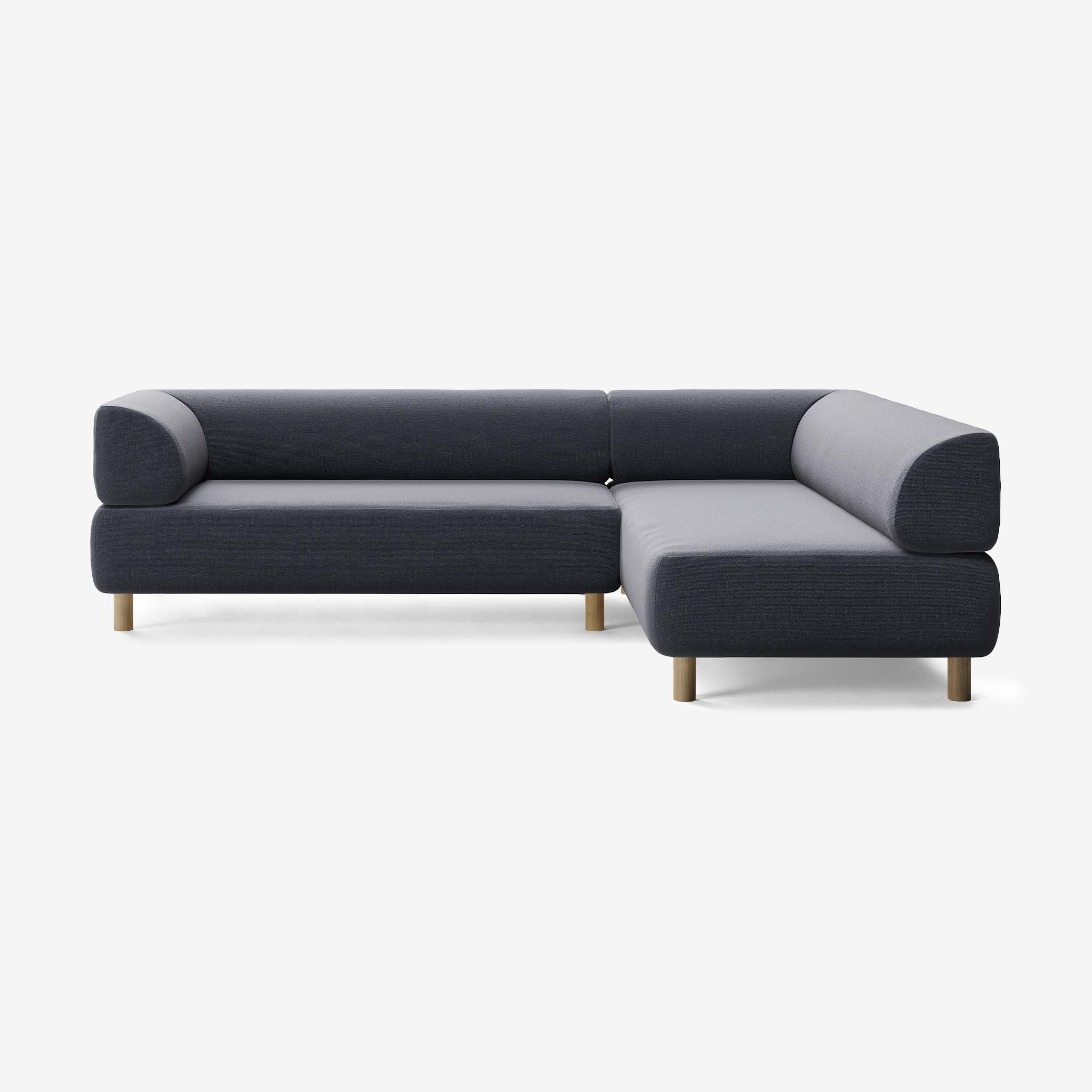 Bolder Sofa 265x200 Links Heritage Indigo Eiche