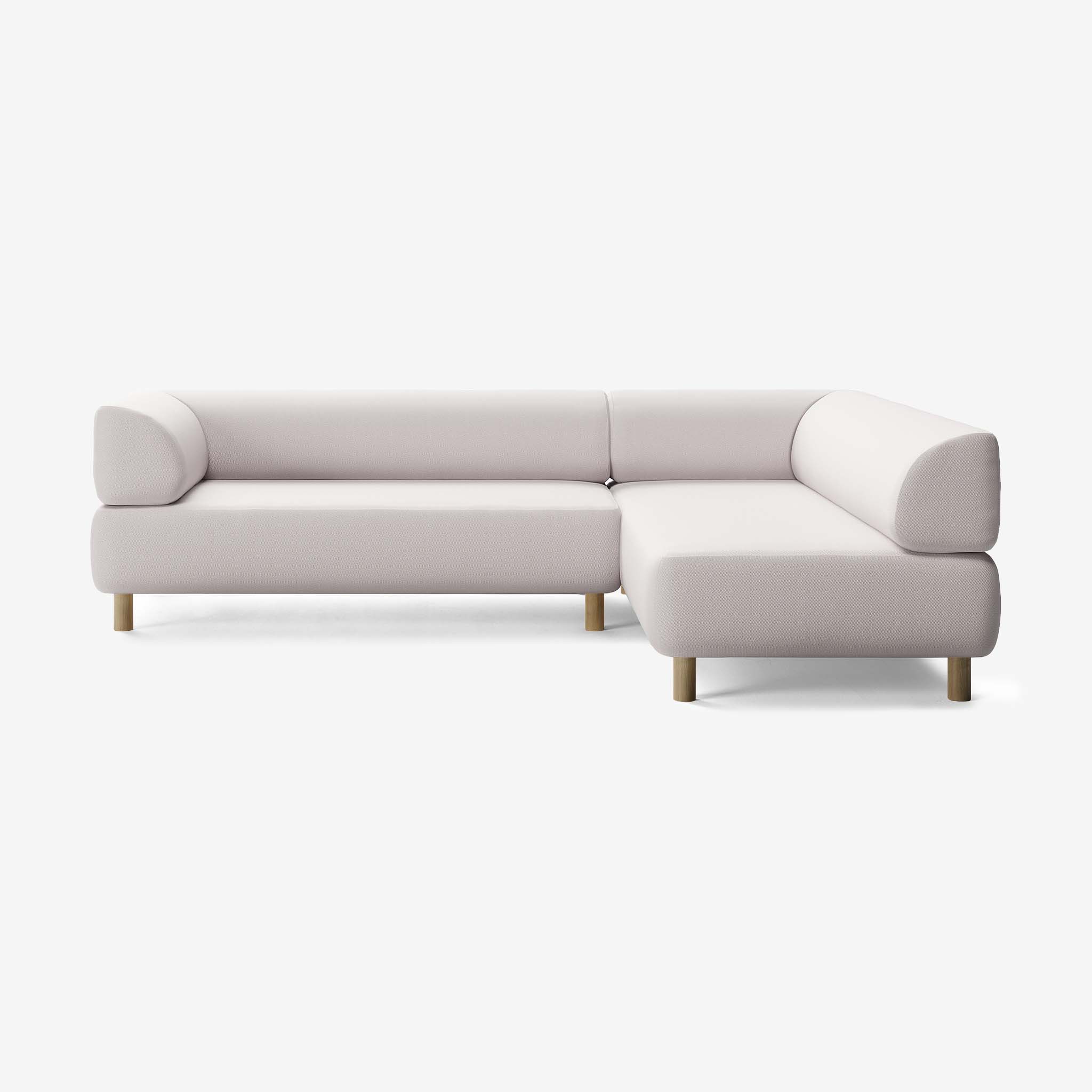 Bolder Sofa 265x200 Links Loop Marble Eiche