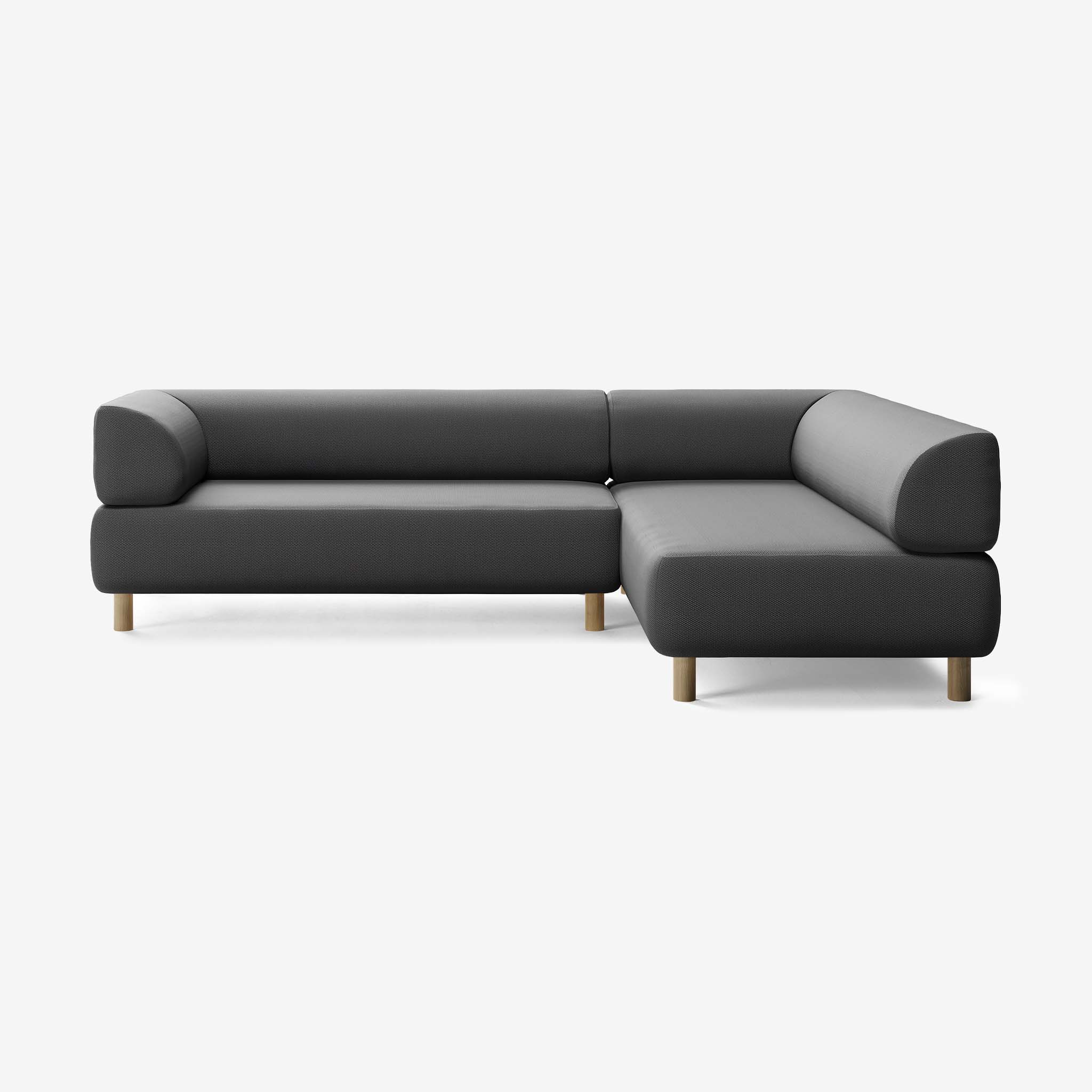 Bolder Sofa 265x200 Links Loop Shadow Eiche