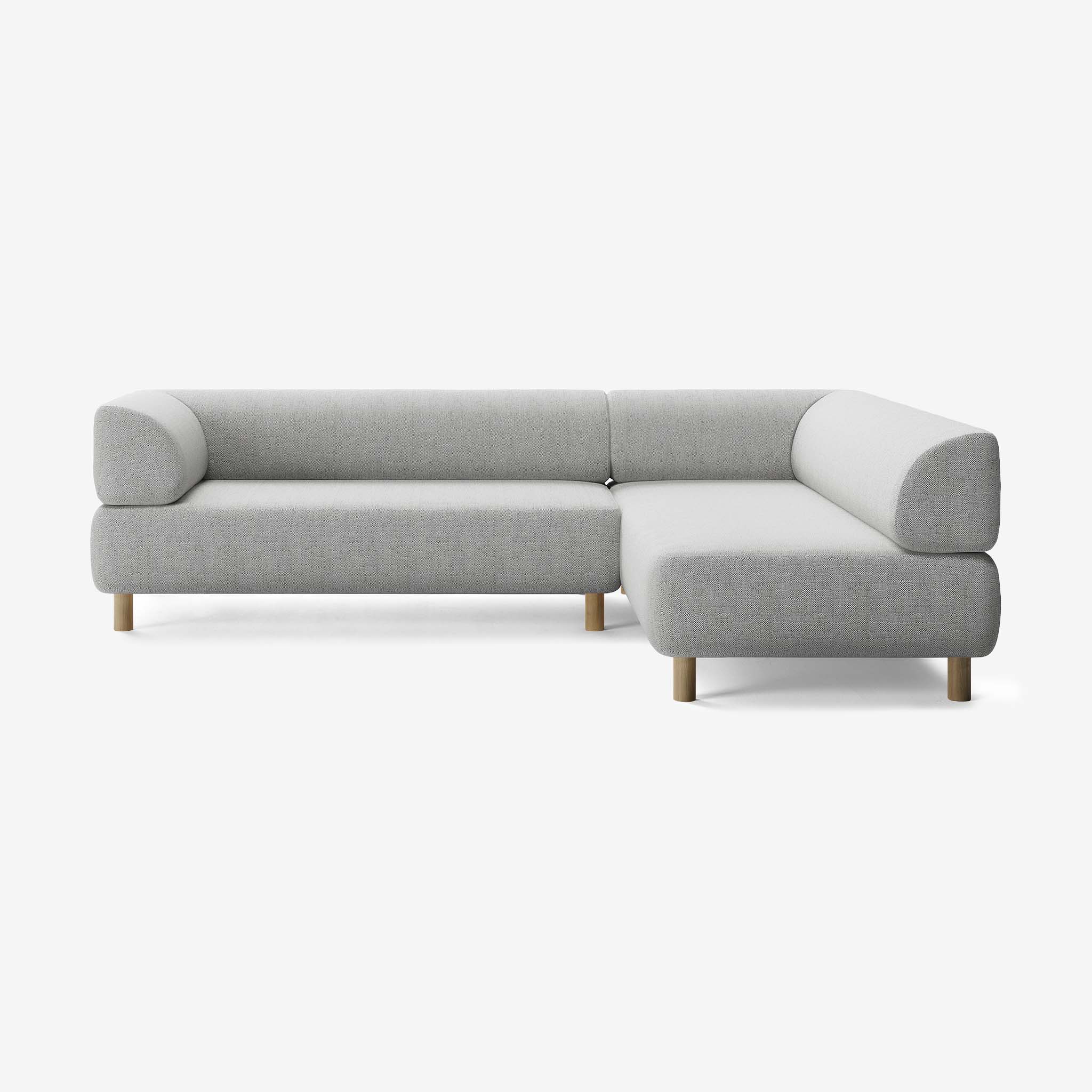 Bolder Sofa 265x200 Links Savant Nimbus Eiche