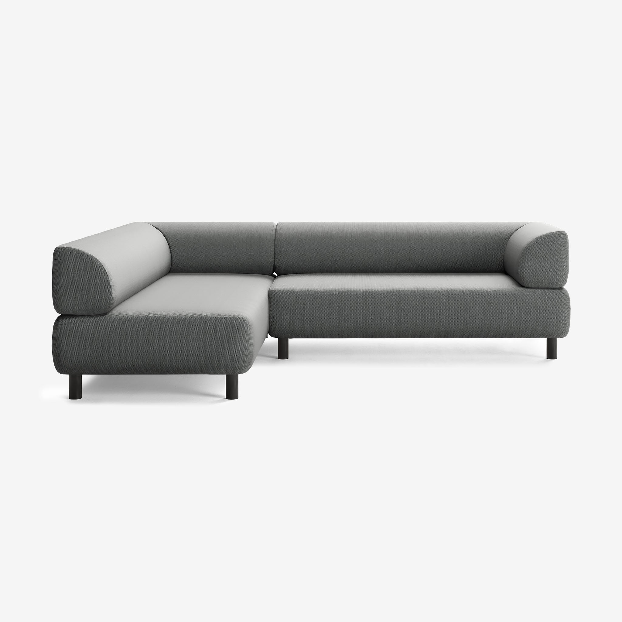 Bolder Sofa 265x200 Loop Charcoal Rechts