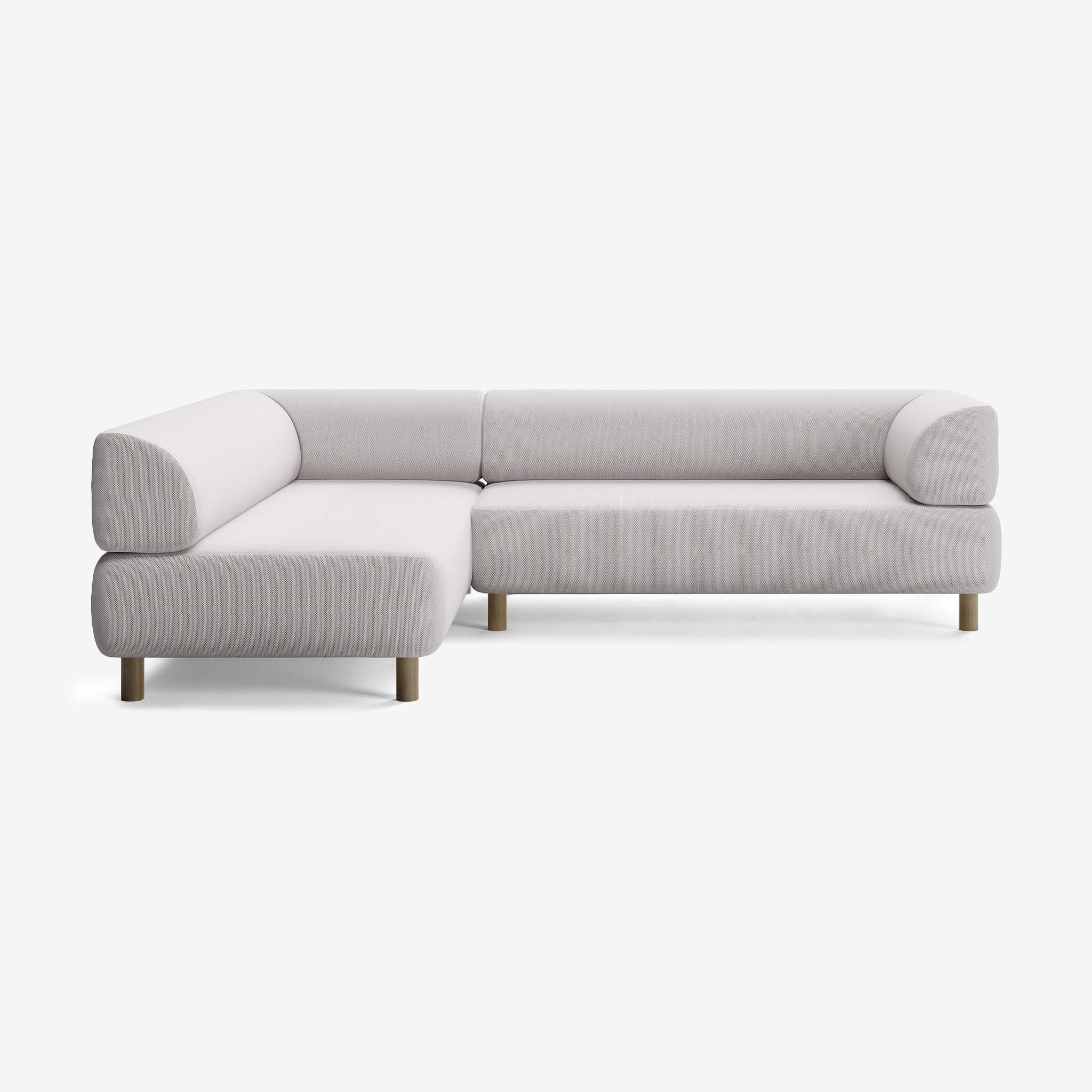 Bolder Sofa 265x200 Rechts Arc Concrete Eiche