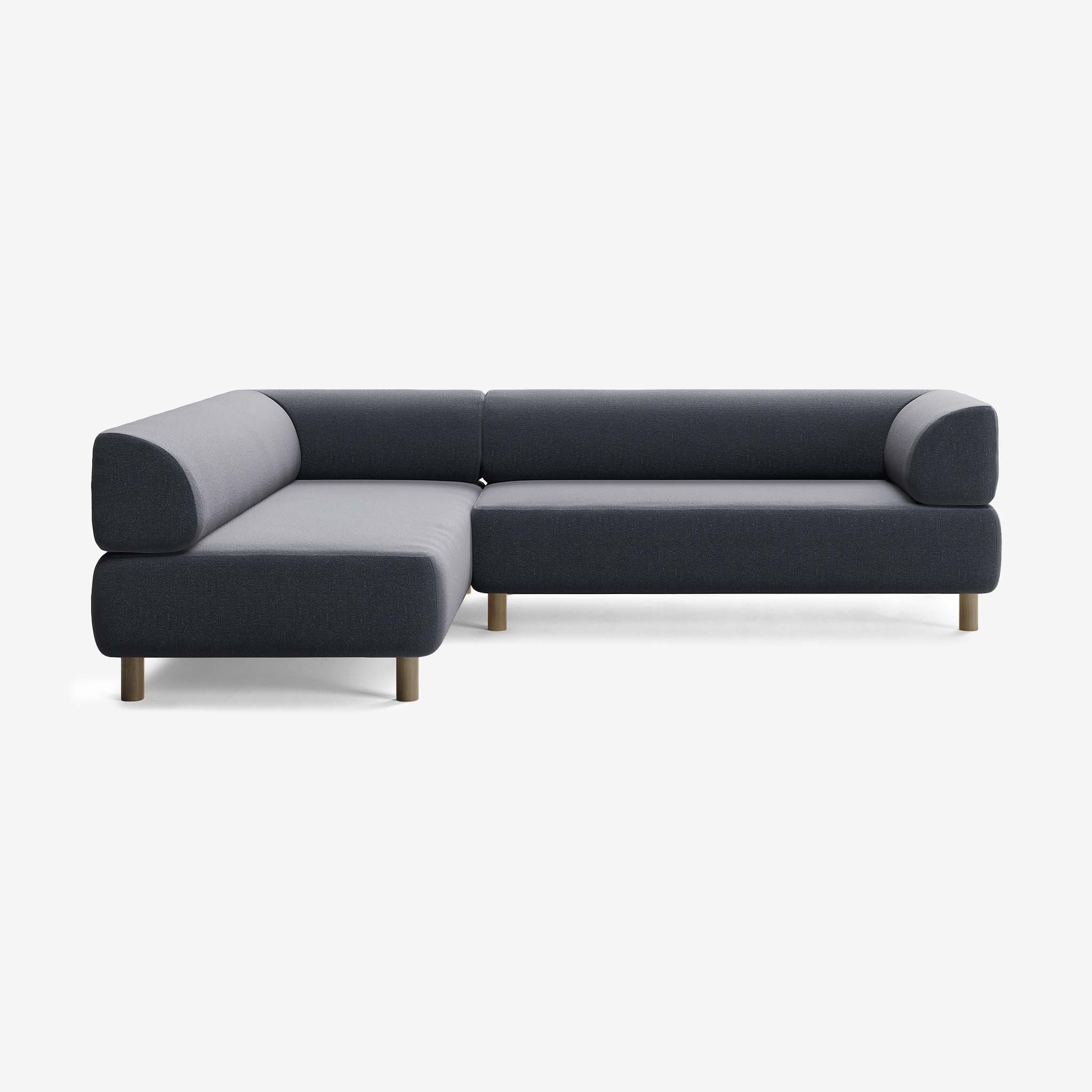 Bolder Sofa 265x200 Rechts Heritage Indigo Eiche