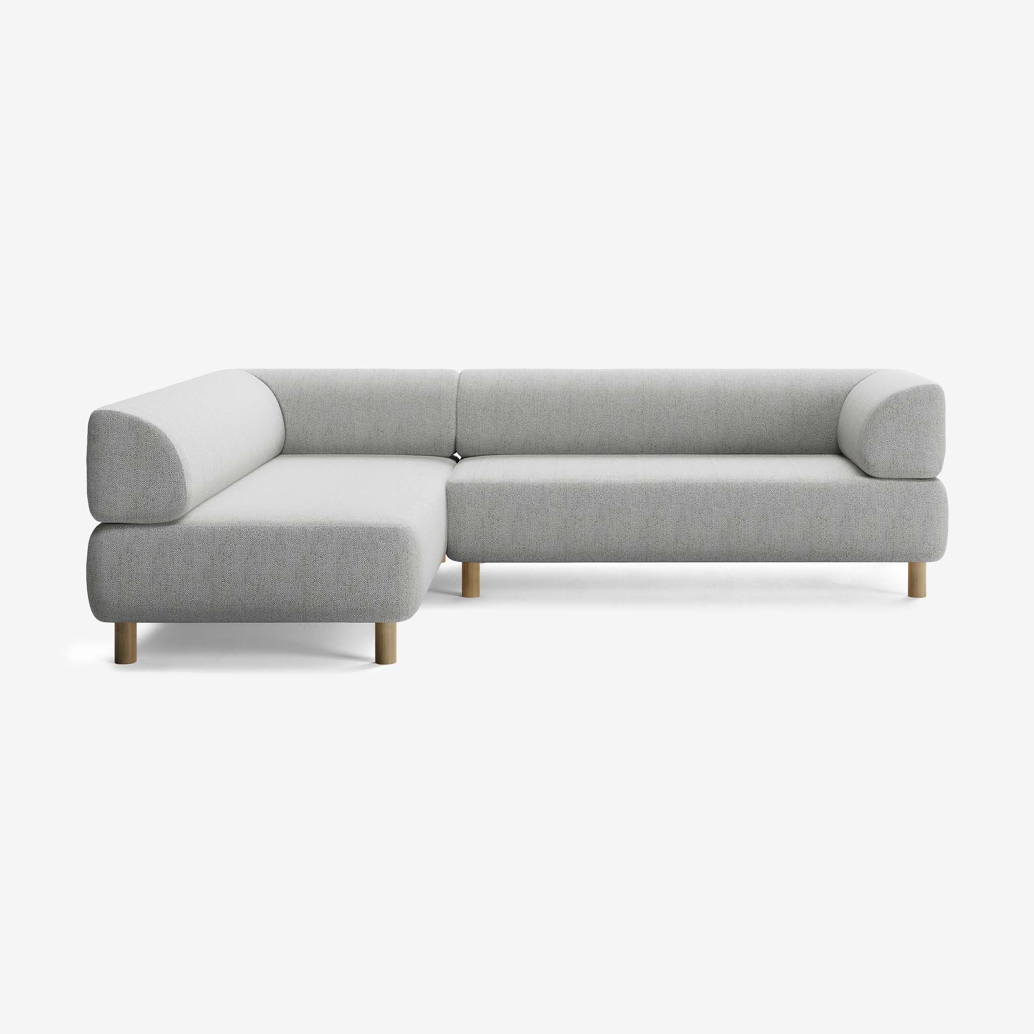 Bolder Sofa 265x200 Rechts Savant Nimbus Eiche