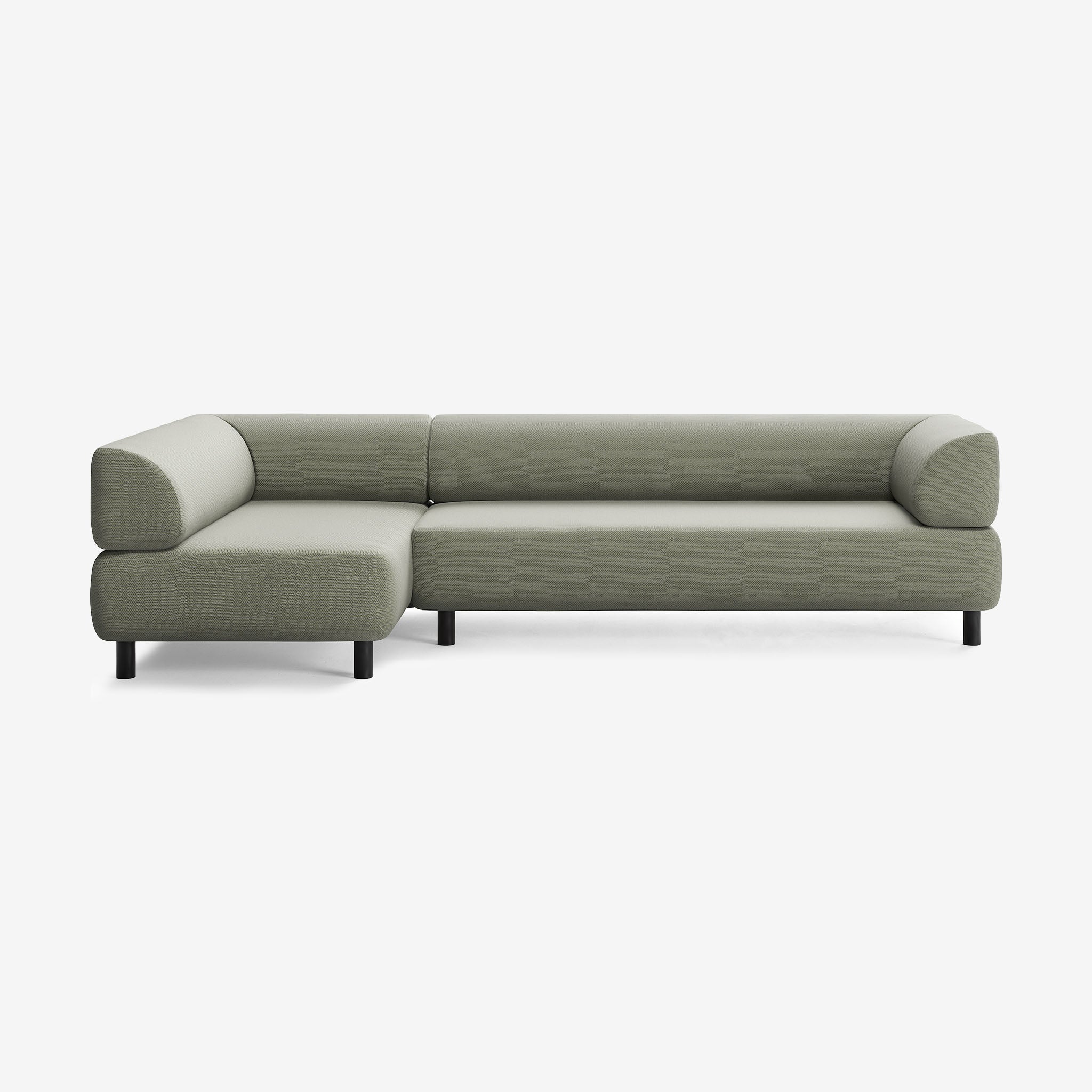 Bolder Sofa 290x150 Arc Oxide Rechts Schwarz