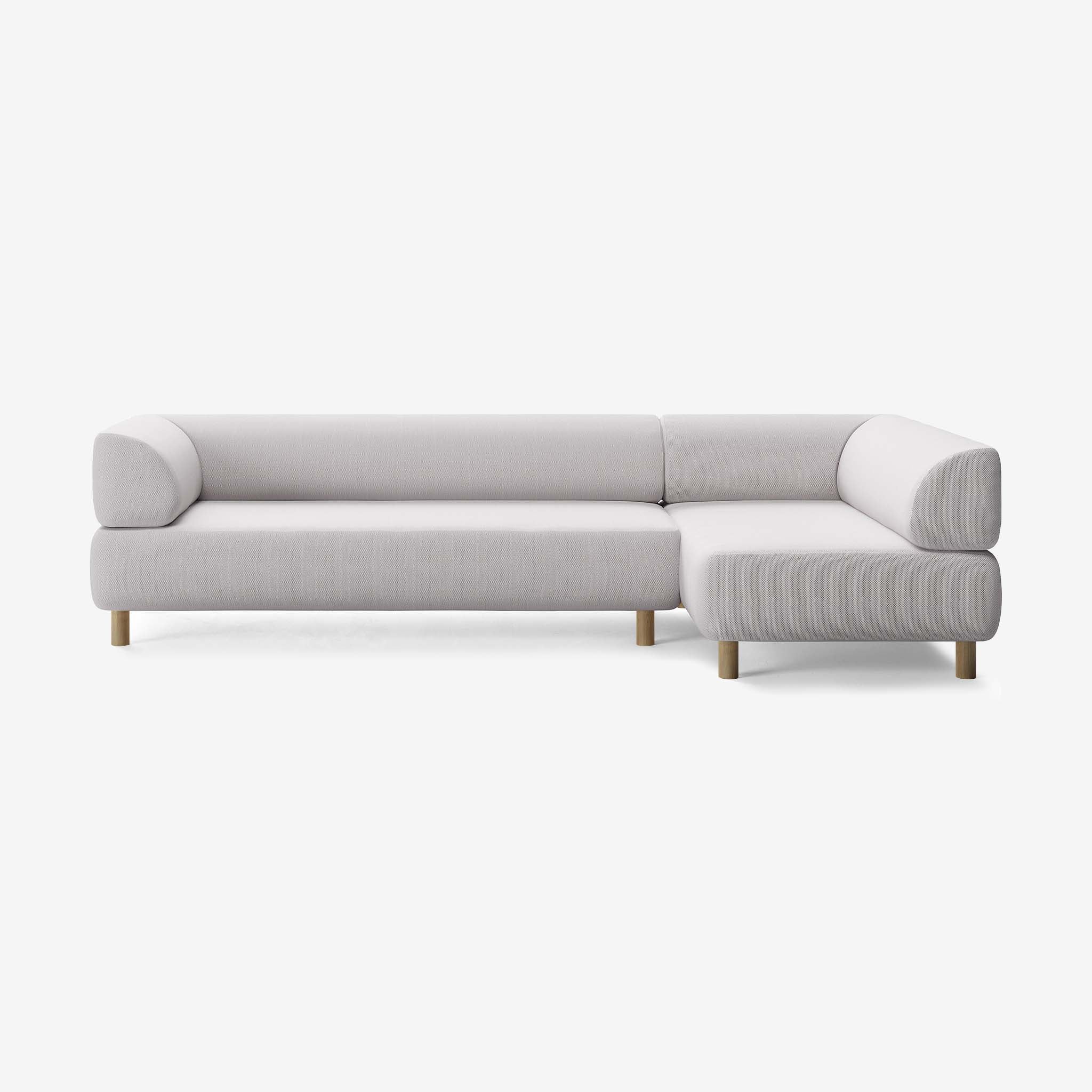 Bolder Sofa 295x150 Links Arc Concrete Eiche