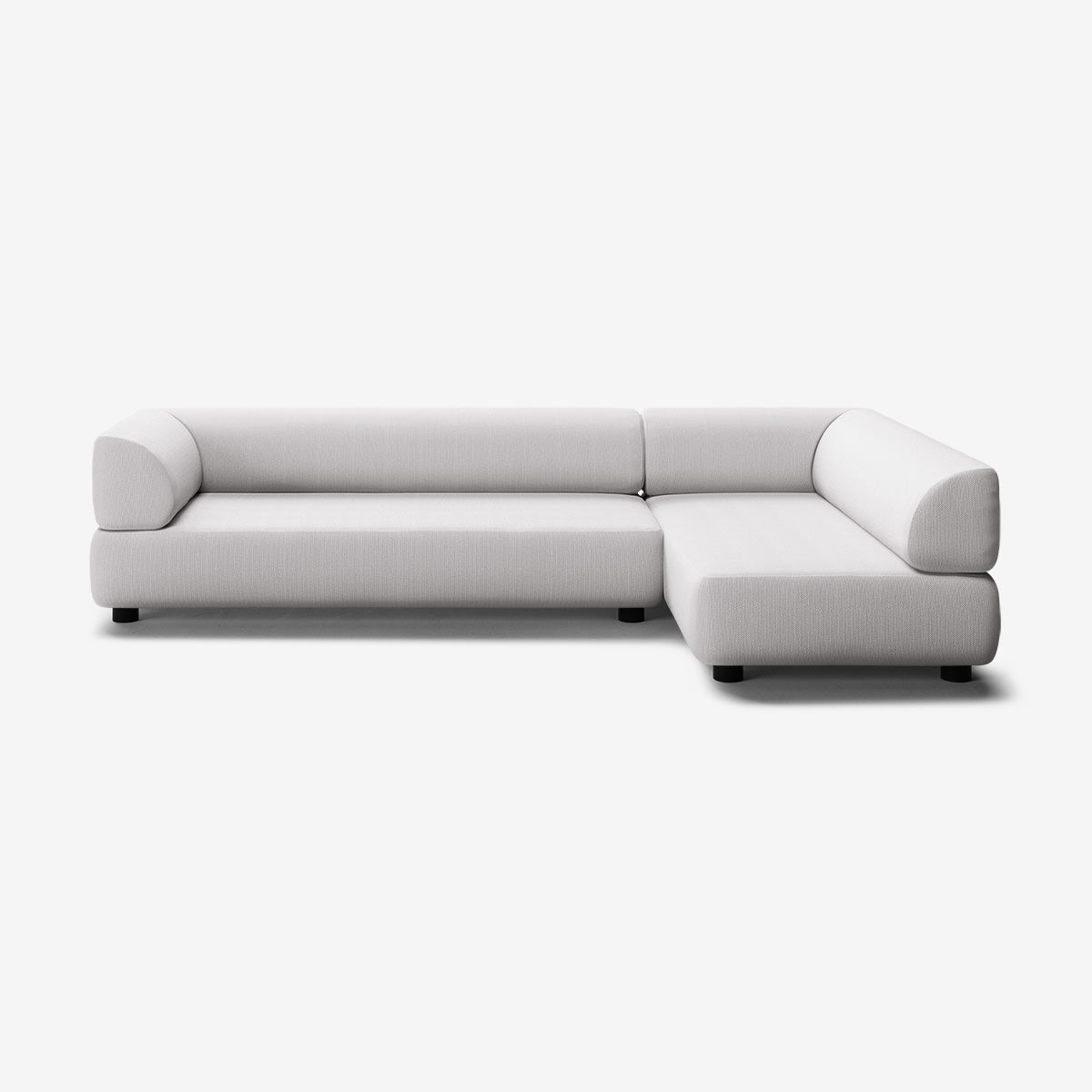 Bolder Sofa 295x170 Links Arc Concrete Niedrige Beine