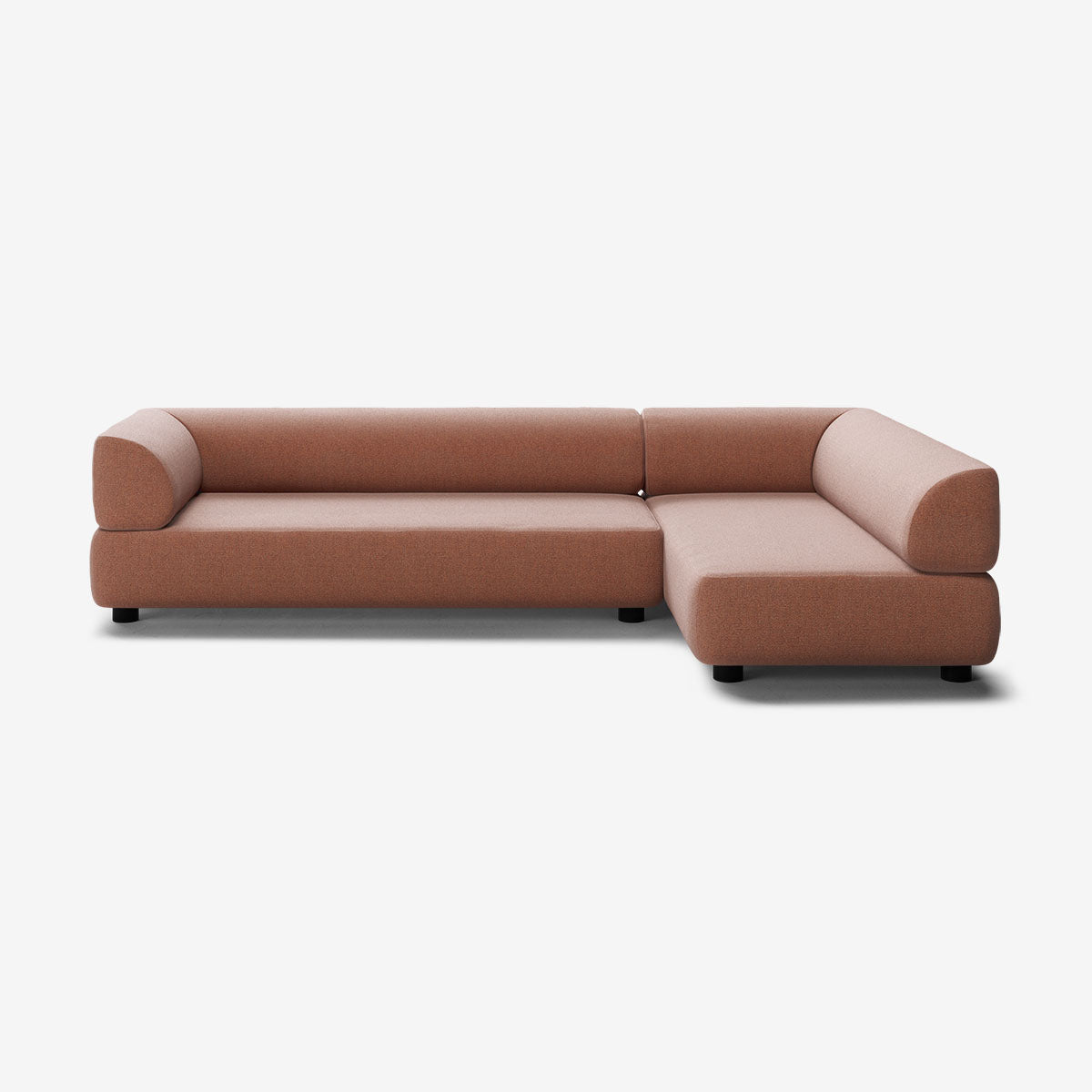 Bolder Sofa 295x170 Links Heritage Rust Niedrige Beine