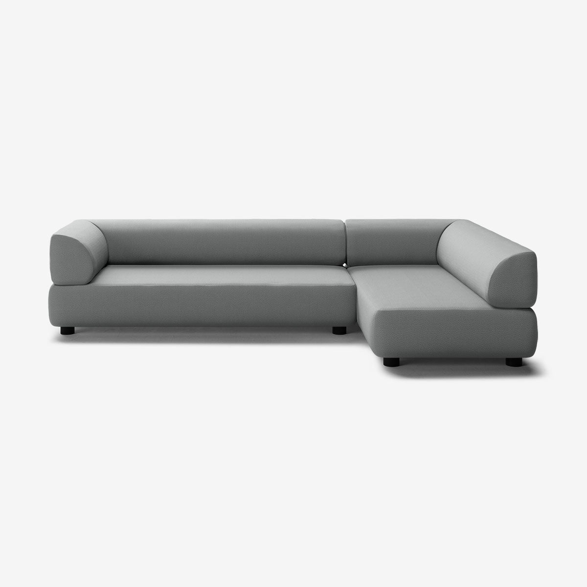Bolder Sofa 295x170 Links Loop Charcoal Niedrige Beine