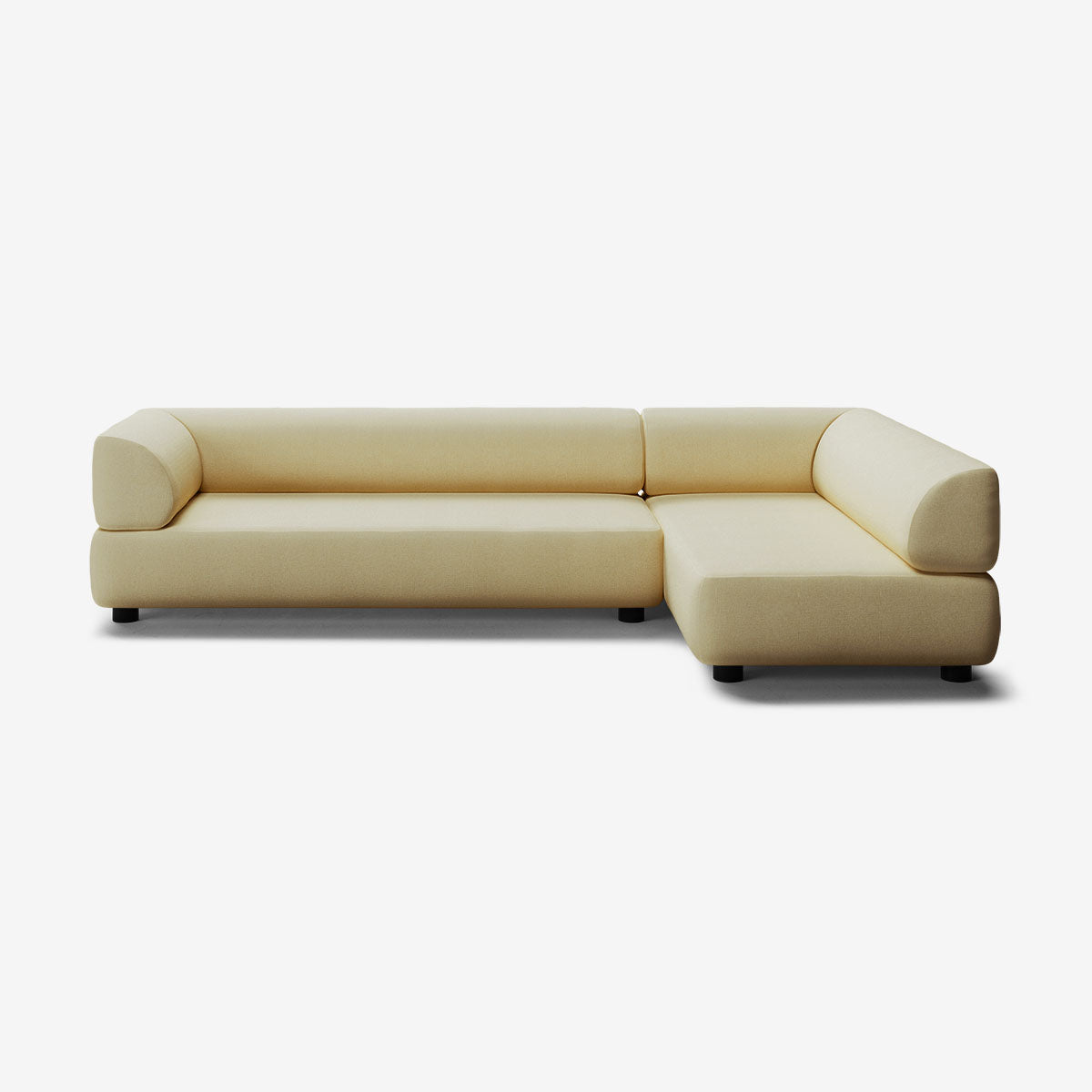 Bolder Sofa 295x170 Links Nantes Amber Niedrige Beine