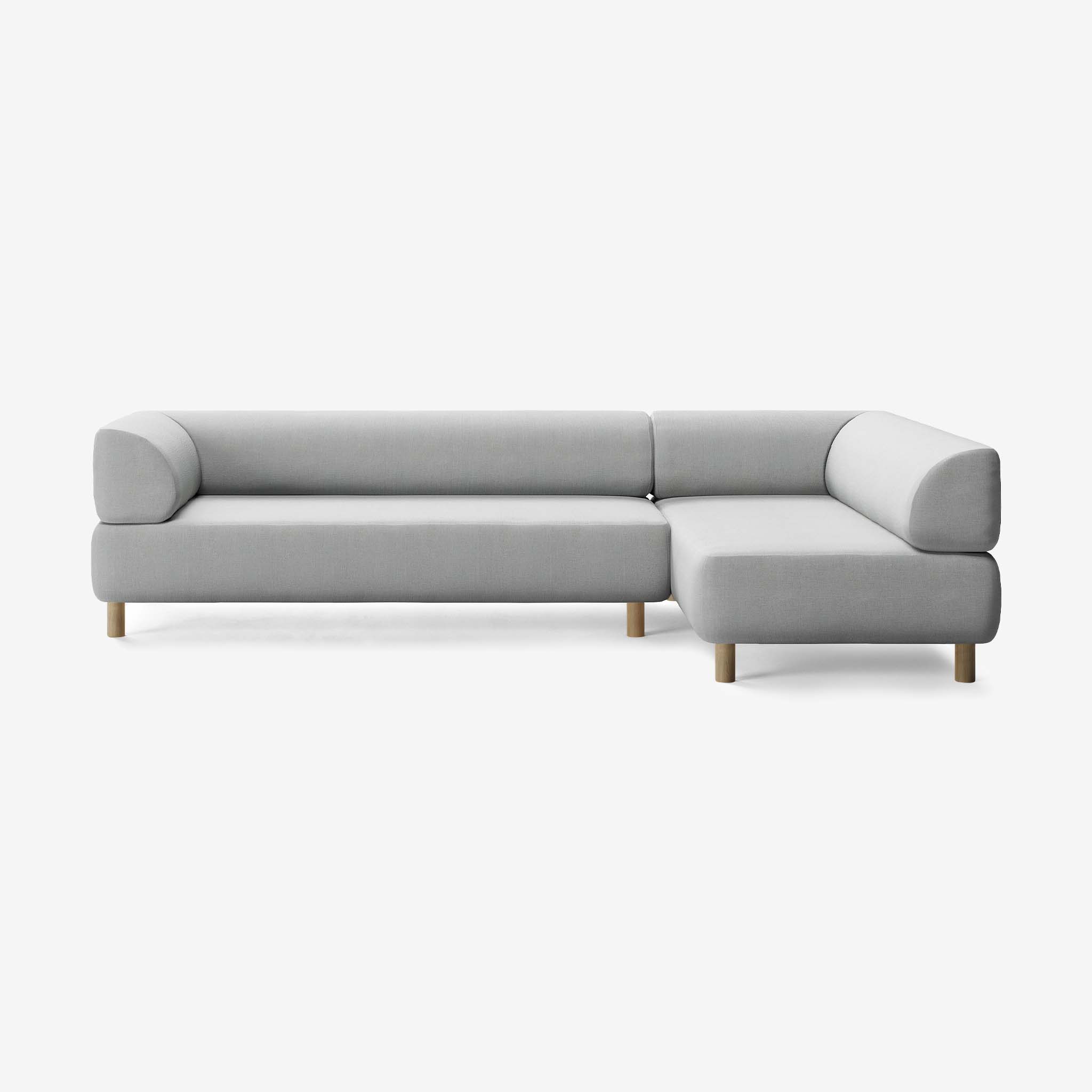 Bolder Sofa 295x170 Links Nantes Grey Chine Eiche