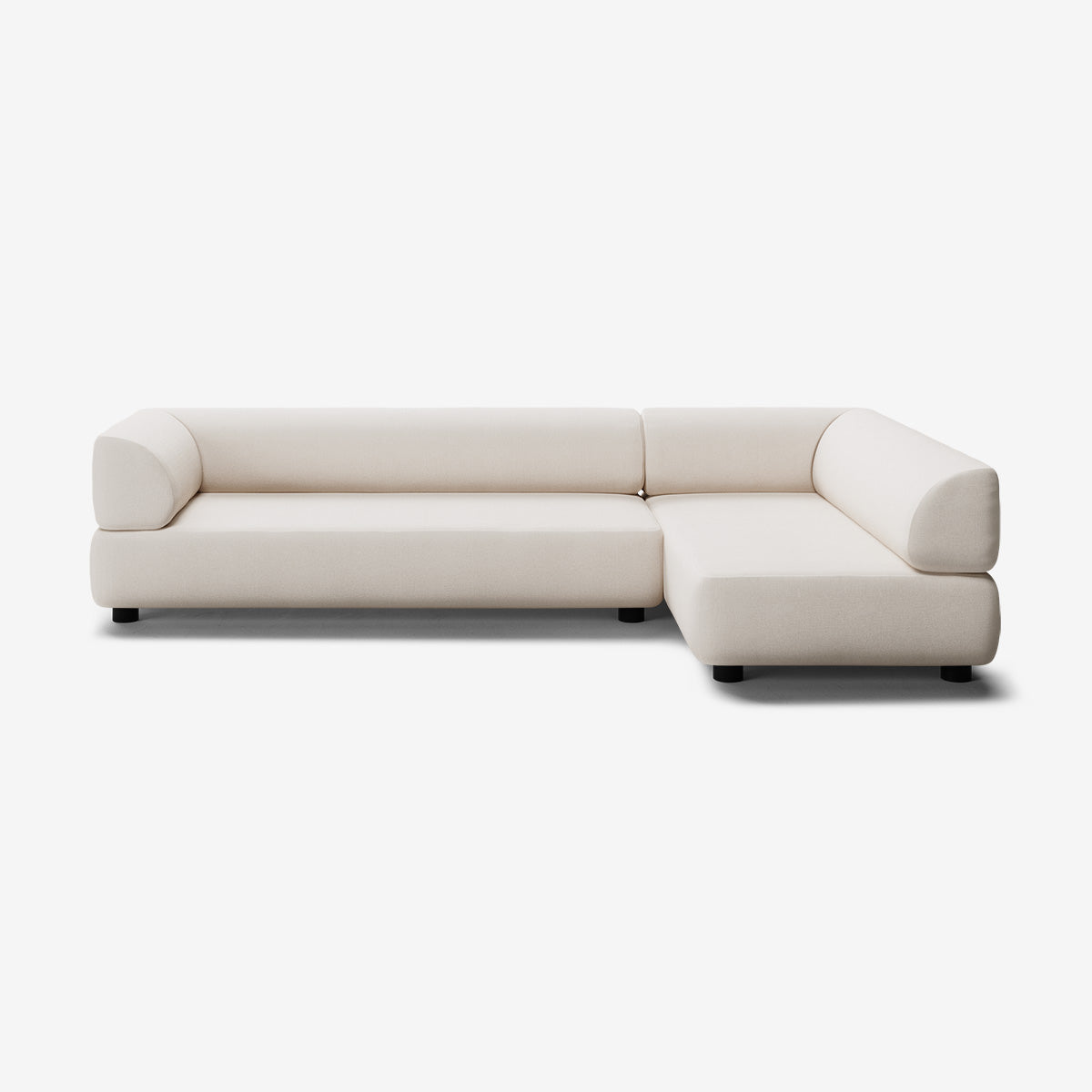 Bolder Sofa 295x170 Links Nantes Linen Chalk Niedrige Beine