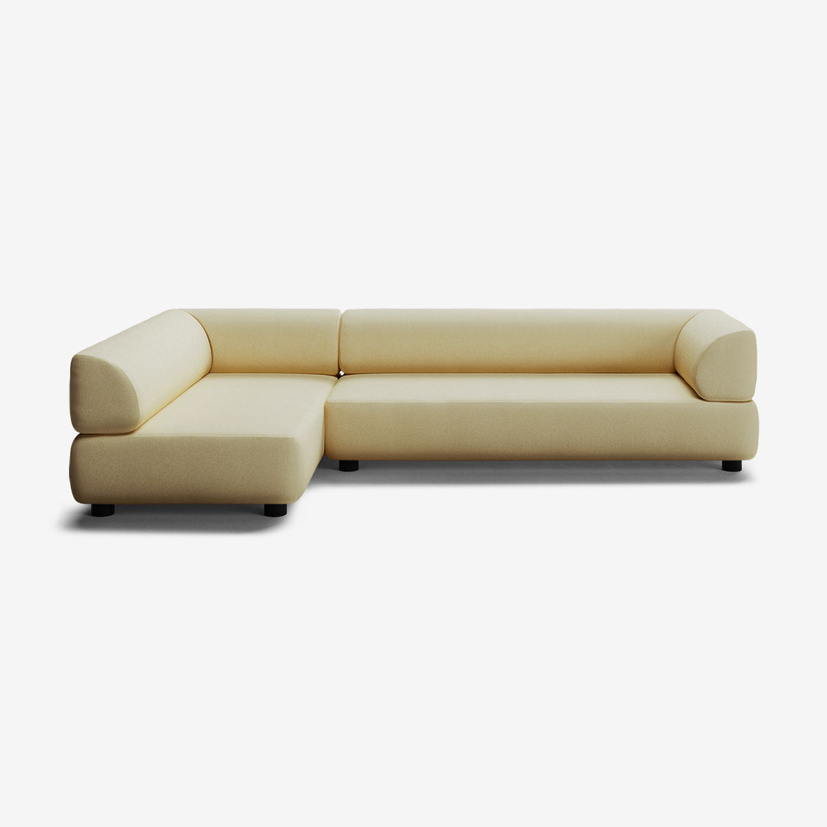 Bolder Sofa 295x170 Rechts Nantes Amber Niedrige Beine