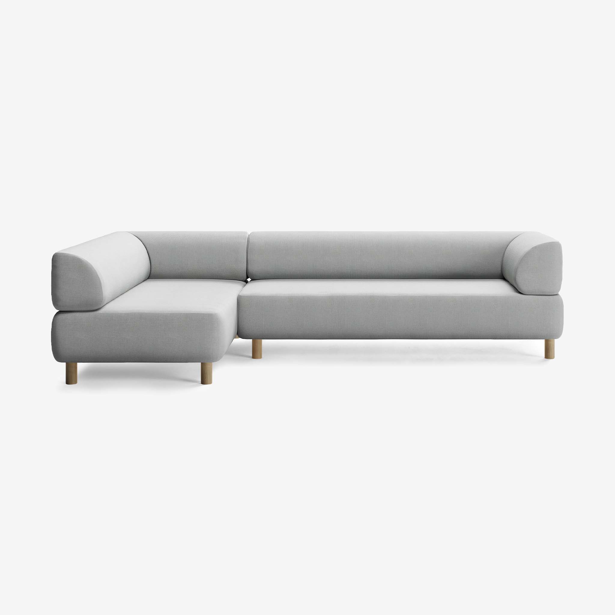 Bolder Sofa 295x170 Rechts Nantes Grey Chine Eiche