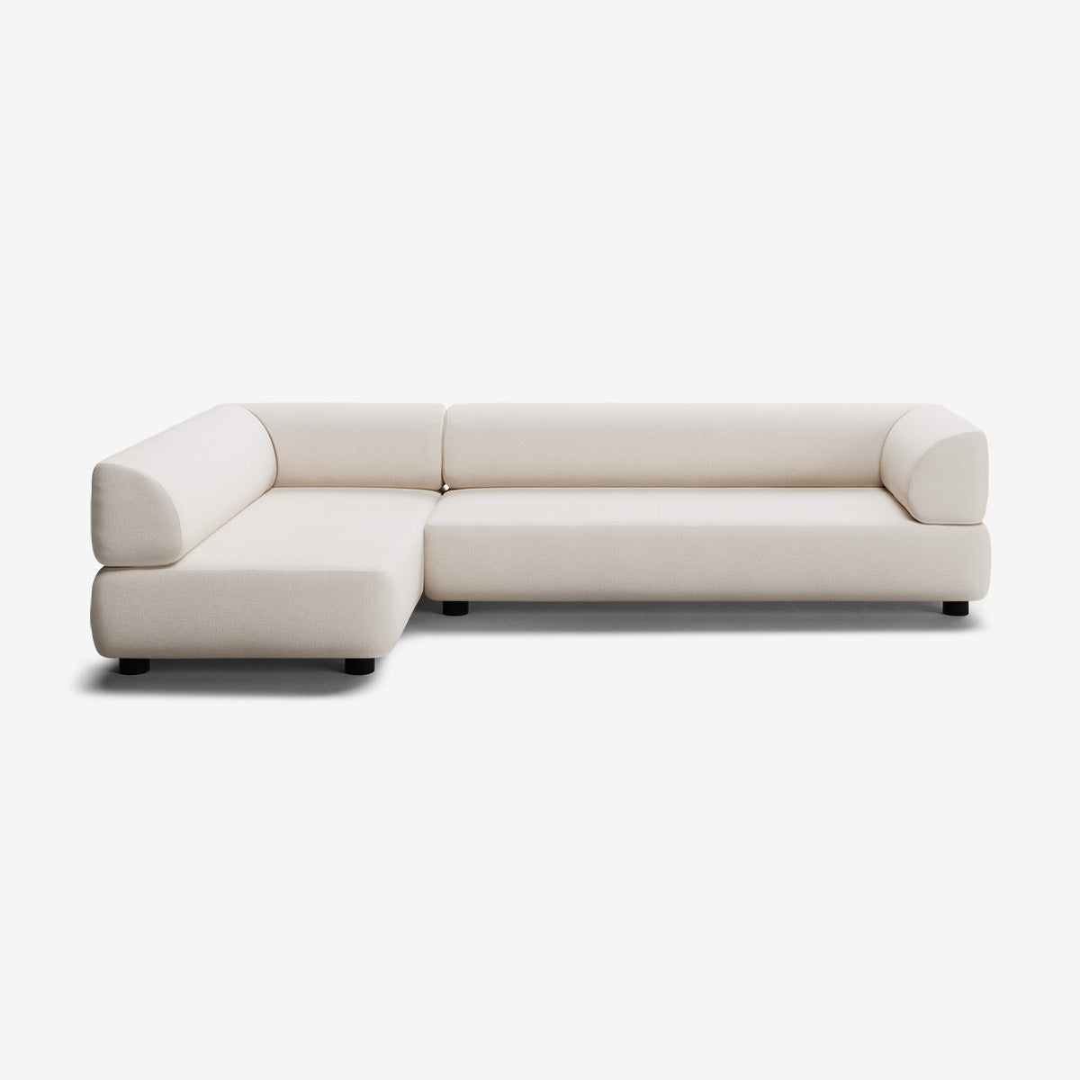 Bolder Sofa 295x170 Rechts Nantes Linen Chalk Niedrige Beine