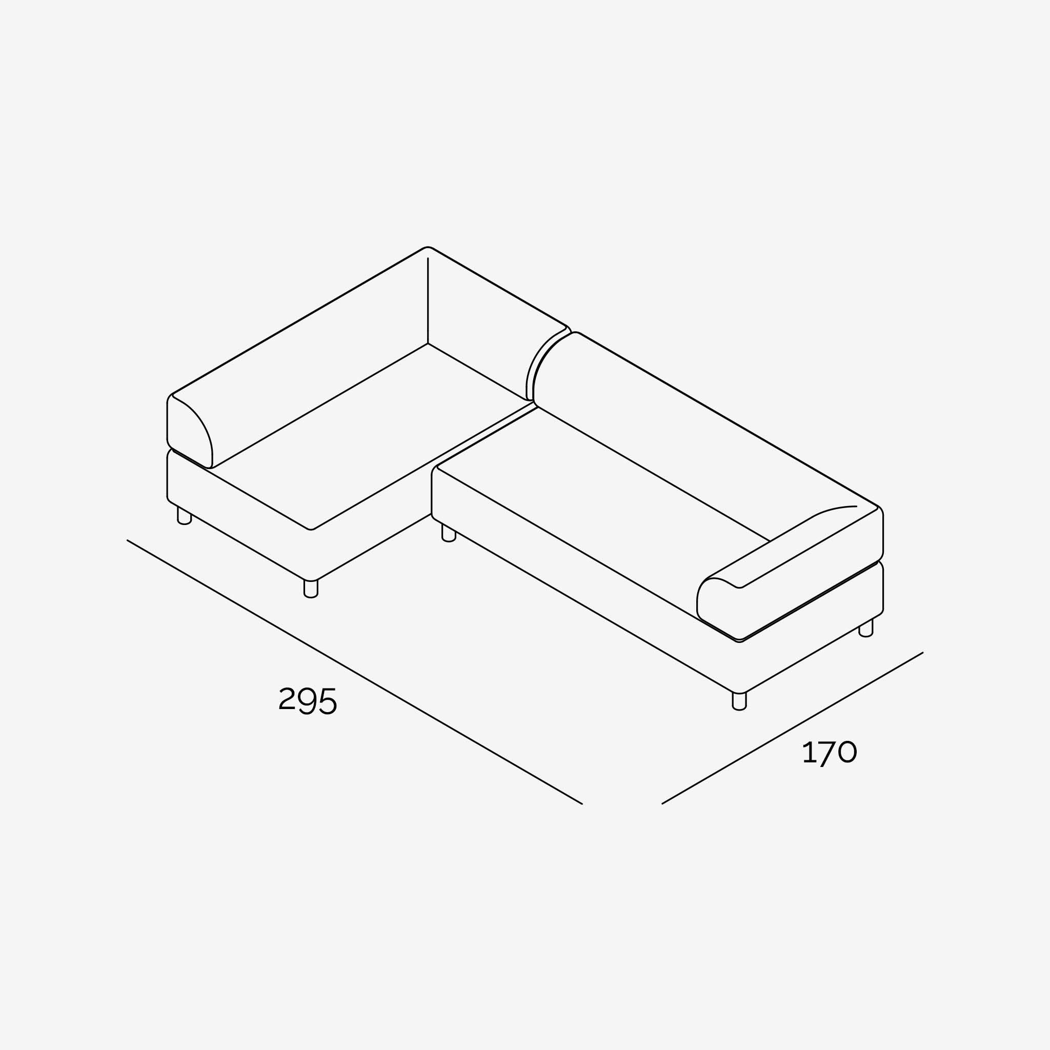 Bolder Sofa 295x170 cm