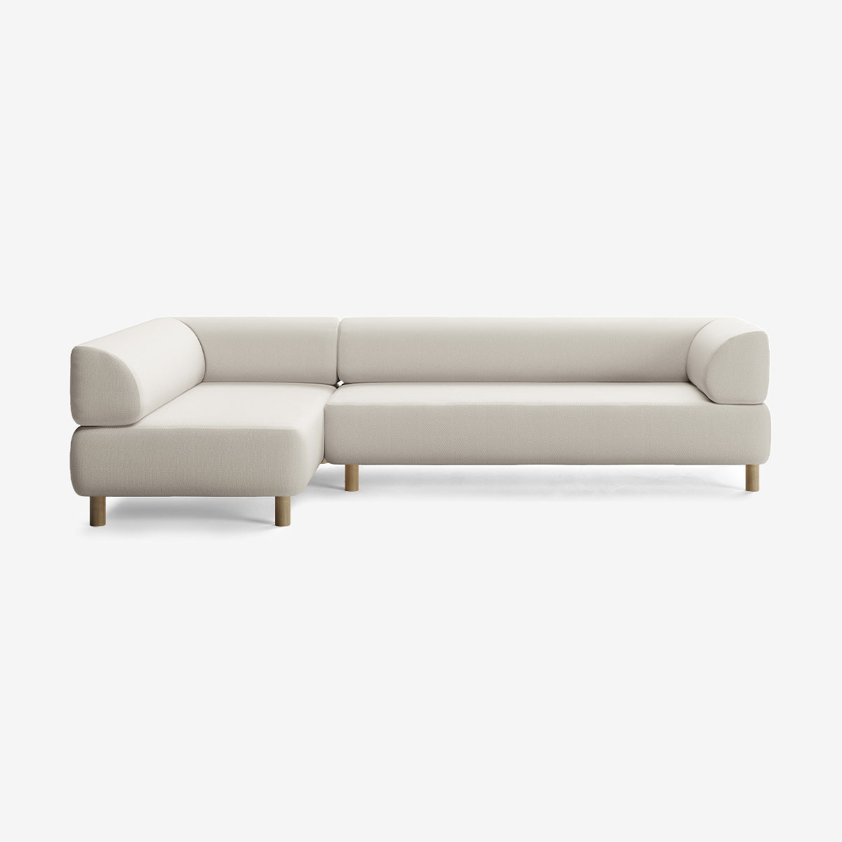 Bolder Sofa 295x170 cm 5-Sitzer Rechts Beine Eiche Loop Marble
