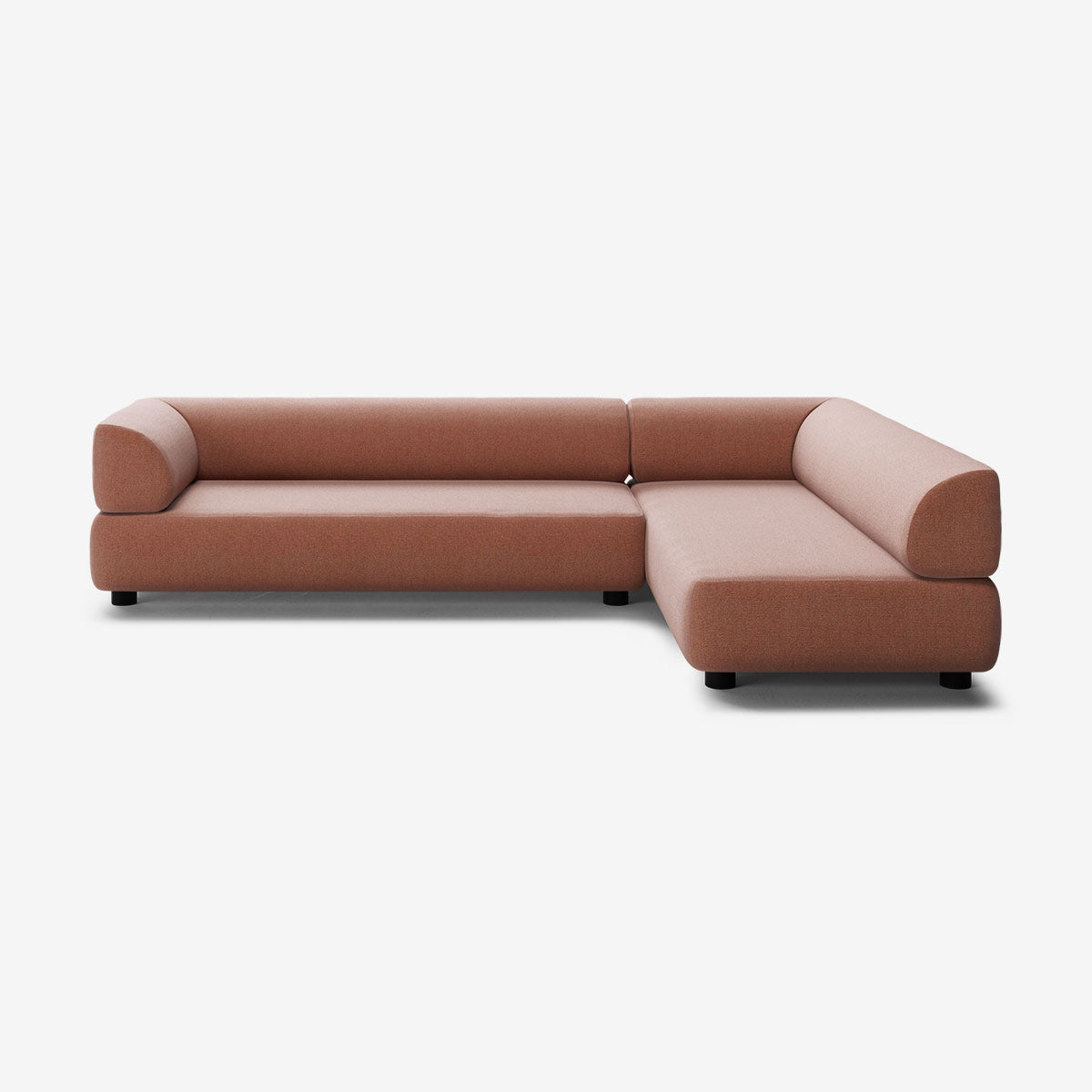 Bolder Sofa 295x200 Links Heritage Rust Niedrige Beine