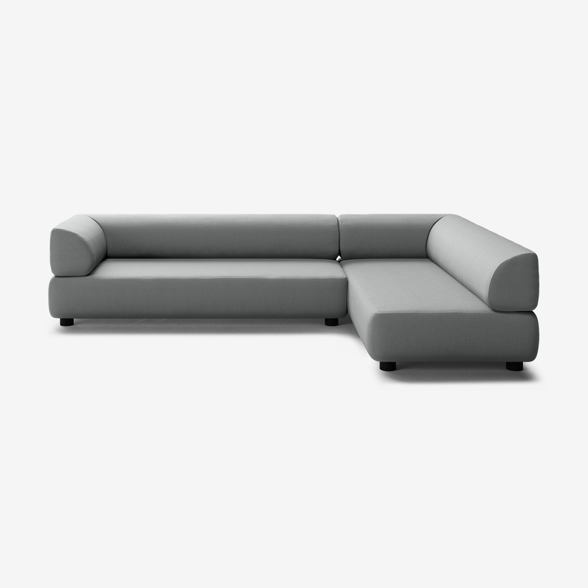 Bolder Sofa 295x200 Links Loop Charcoal Niedrige Beine