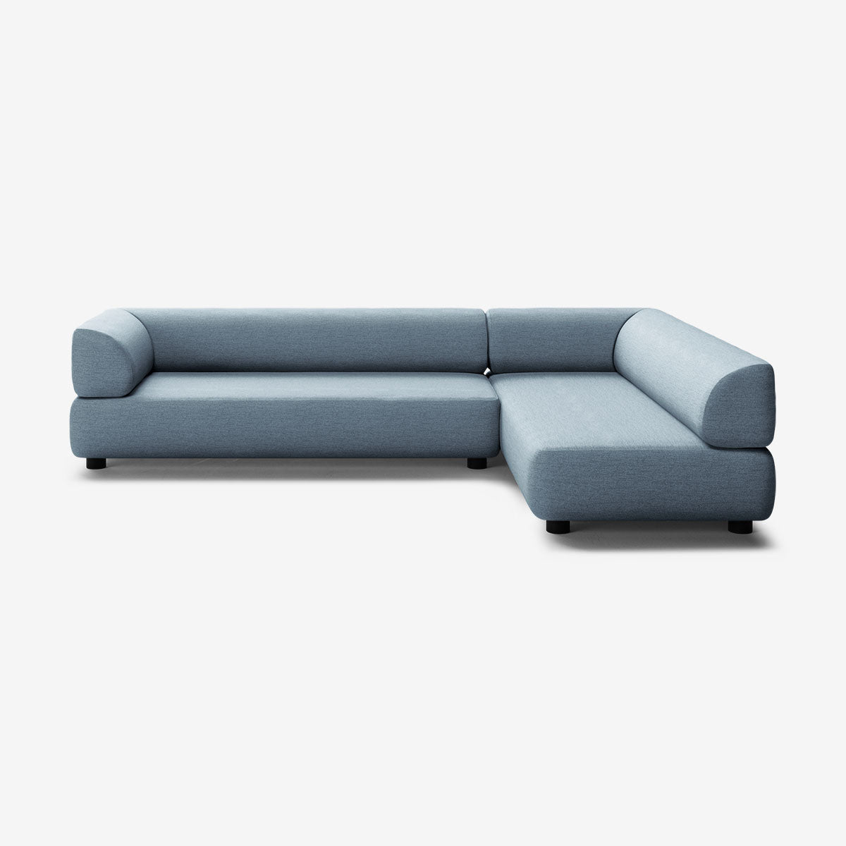 Bolder Sofa 295x200 Links Nantes Carbon Sky Niedrige Beine