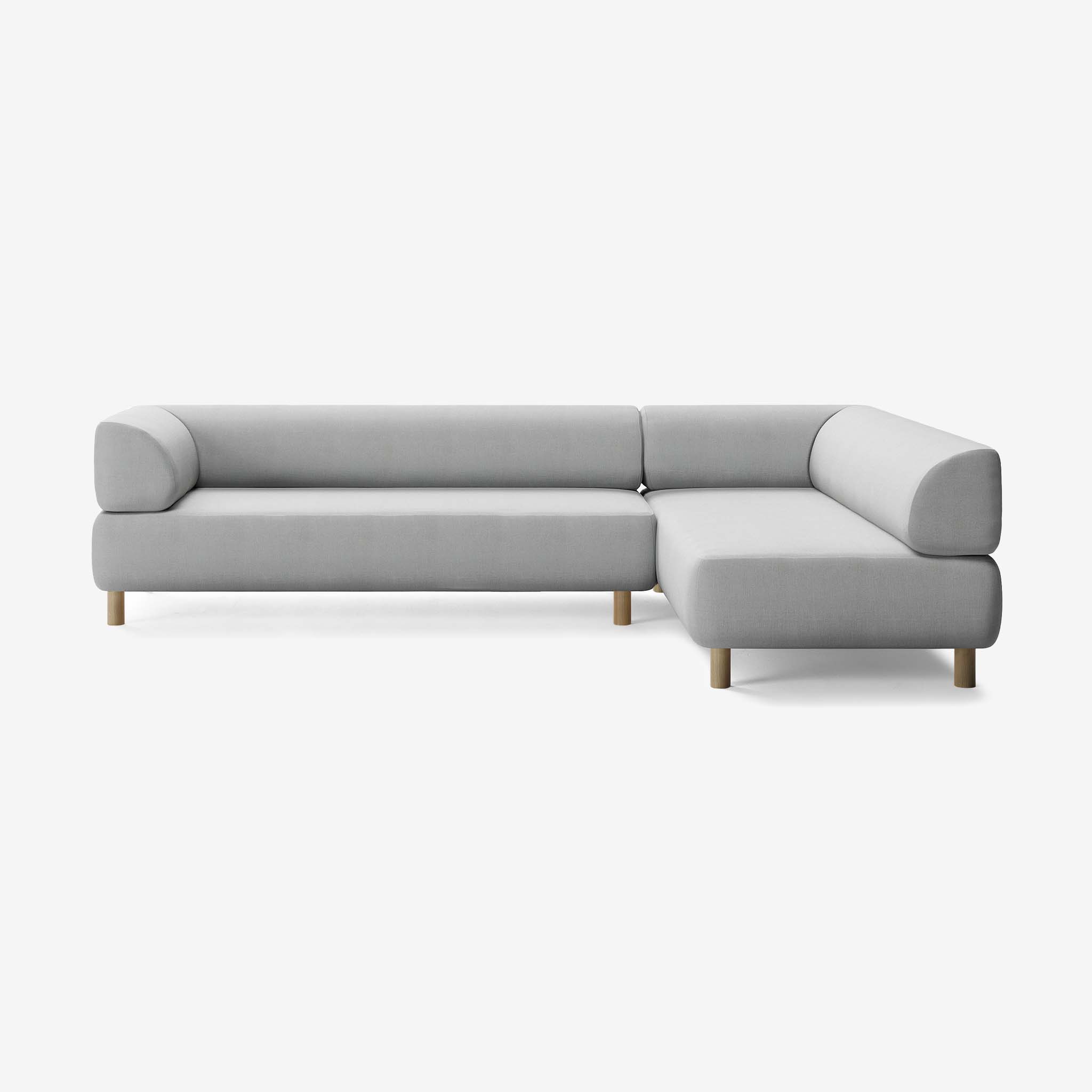 Bolder Sofa 295x200 Links Nantes Grey Chine Eiche