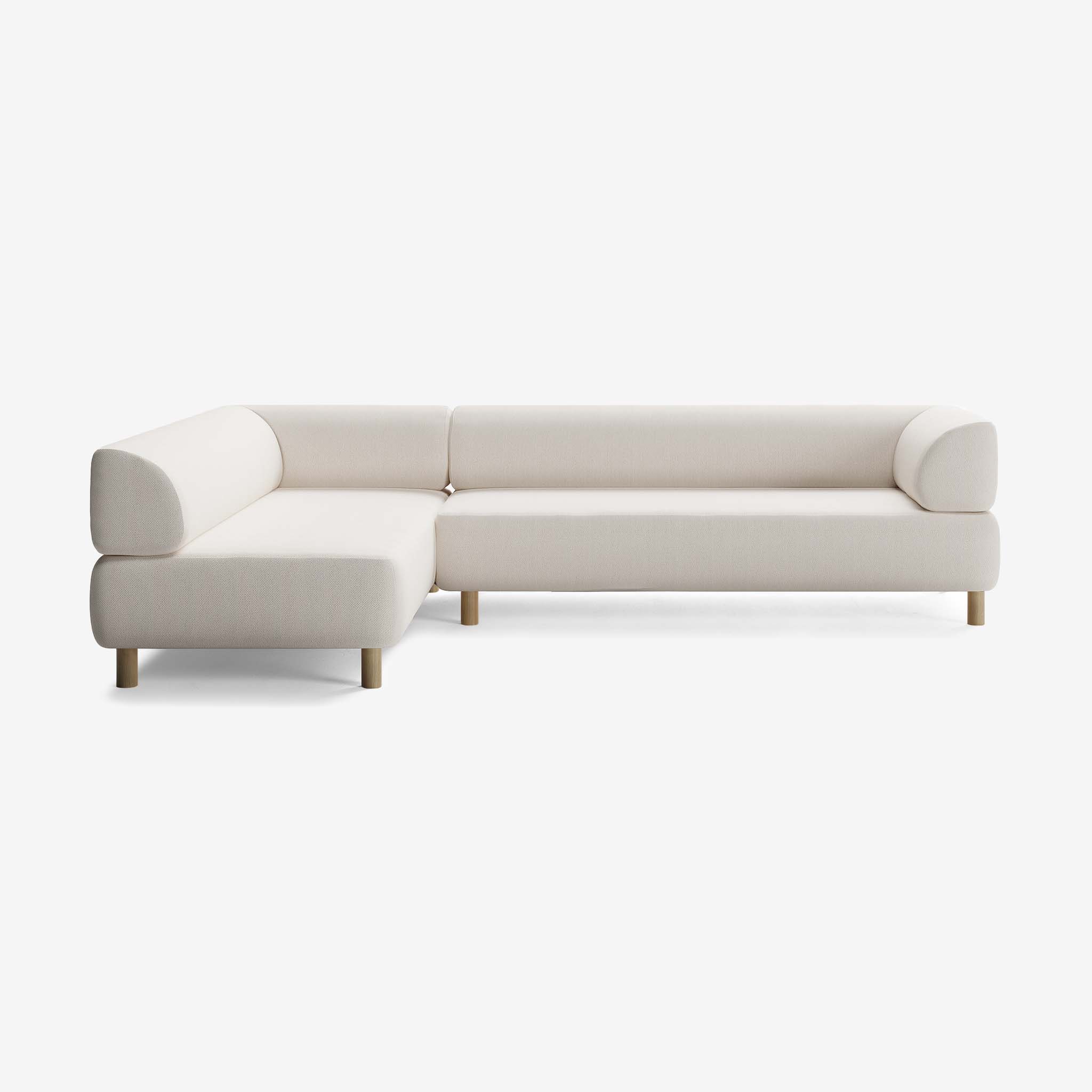 Bolder Sofa 295x200 Rechts Arc Frame Eiche