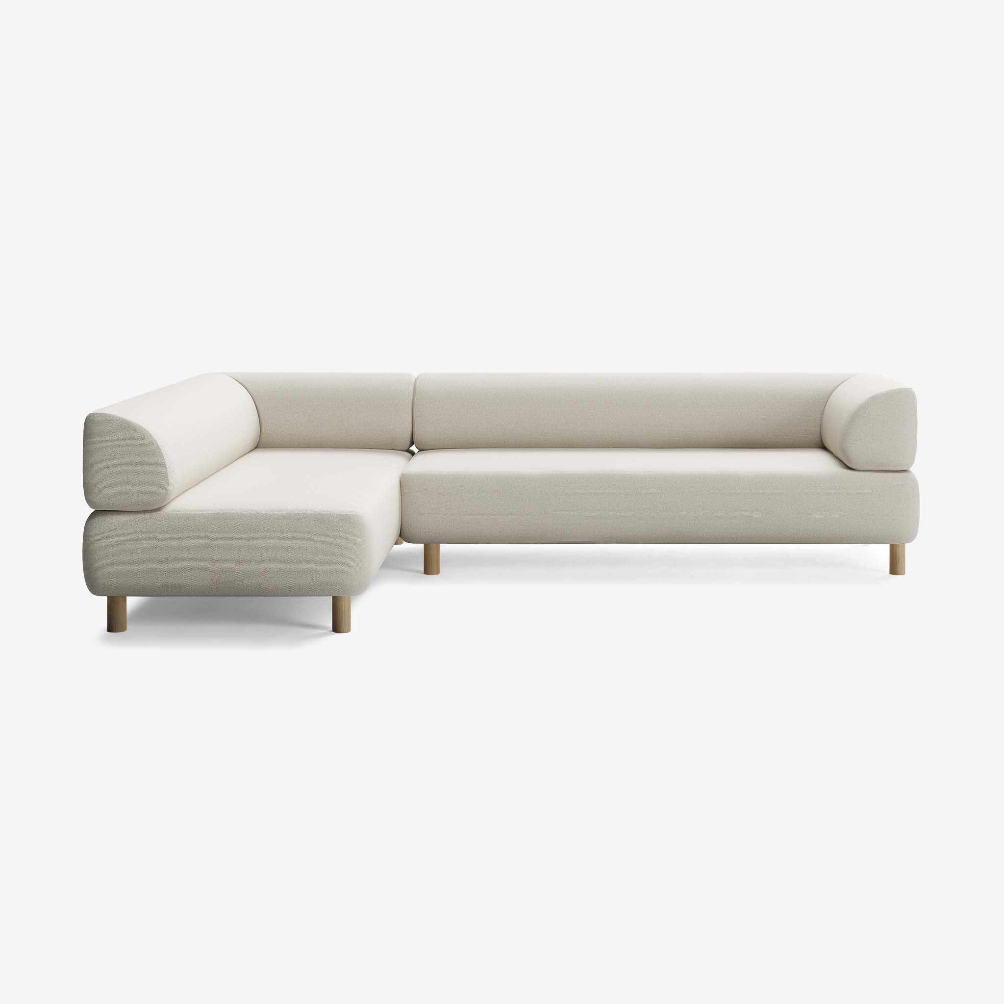 Bolder Sofa 295x200 Rechts Heritage Papyrus Eiche