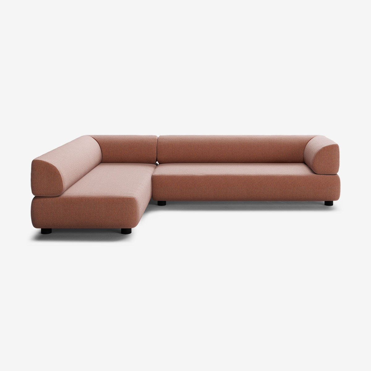 Bolder Sofa 295x200 Rechts Heritage Rust Niedrige Beine