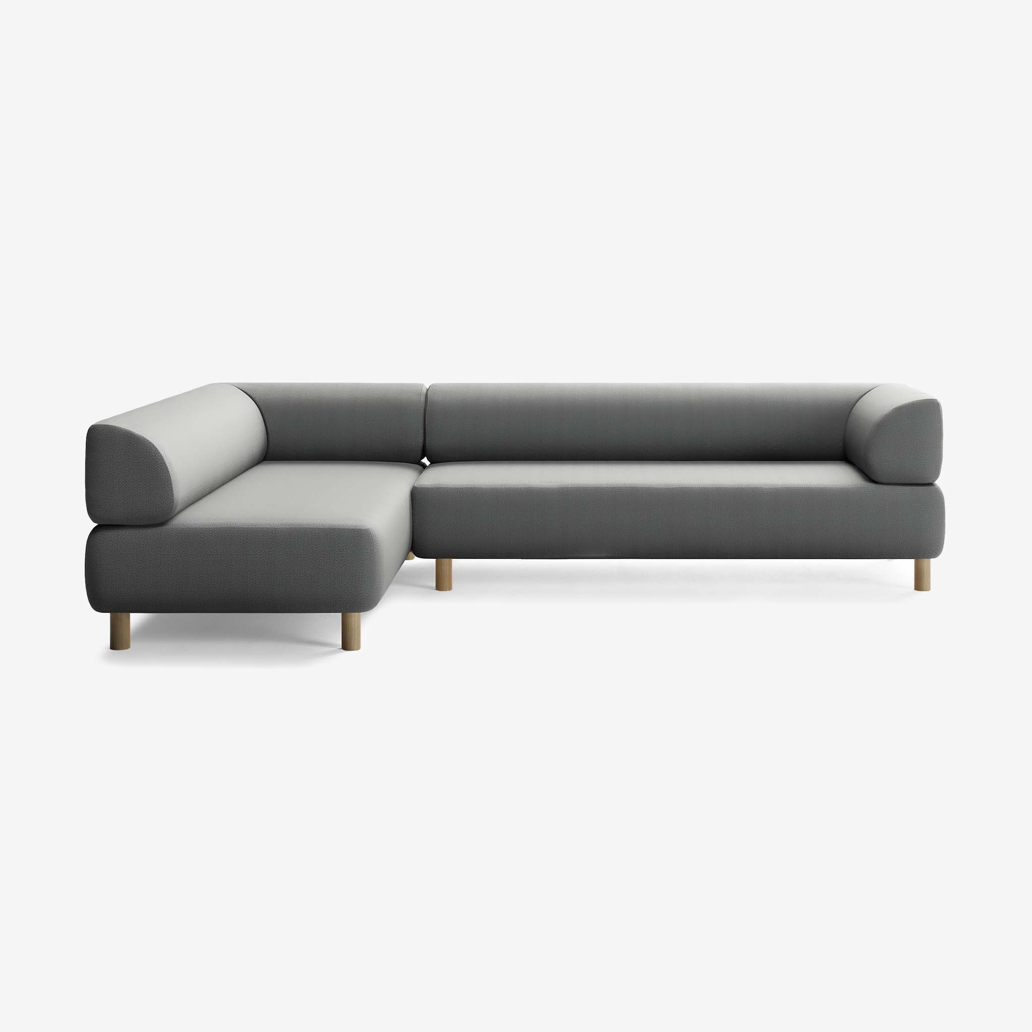 Bolder Sofa 295x200 Rechts Loop Charcoal Eiche