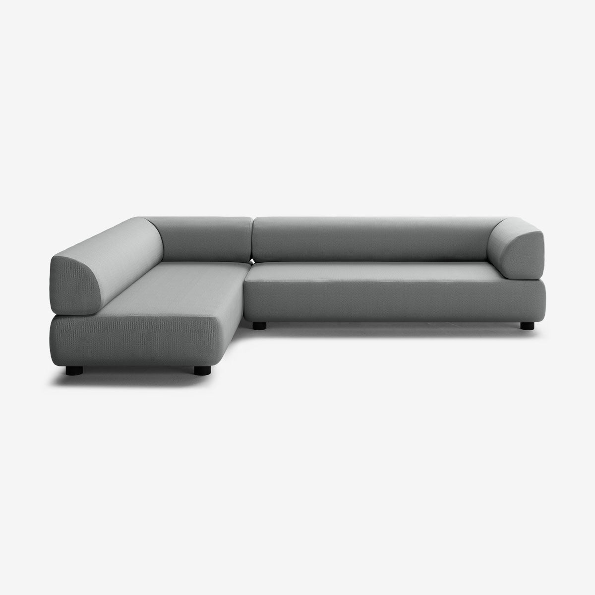 Bolder Sofa 295x200 Rechts Loop Charcoal Niedrige Beine