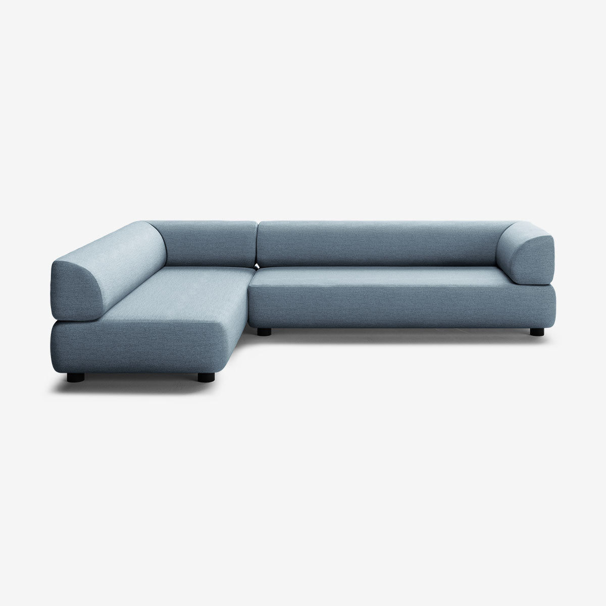 Bolder Sofa 295x200 Rechts Nantes Carbon Sky Niedrige Beine