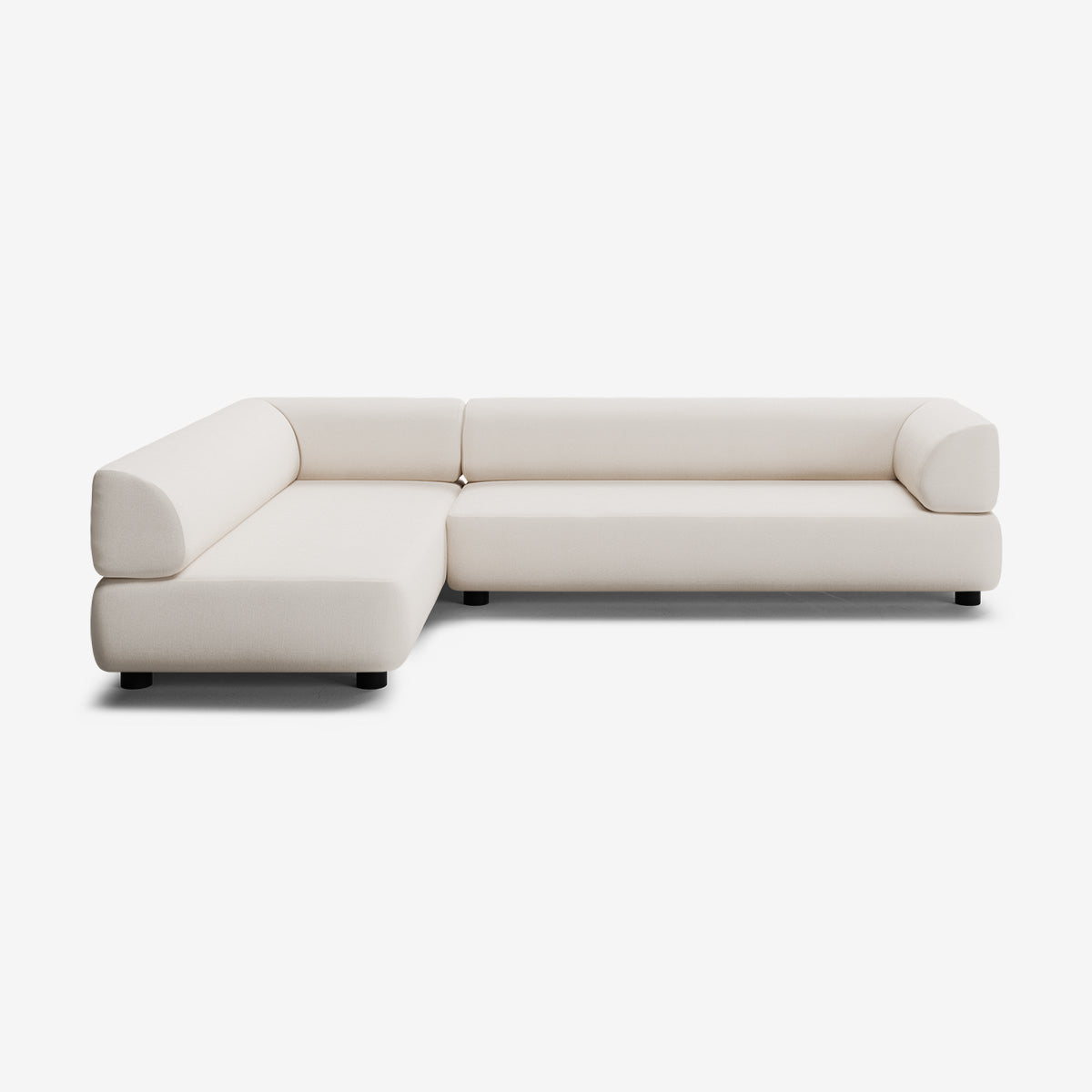 Bolder Sofa 295x200 Rechts Nantes Linen Chalk Niedrige Beine