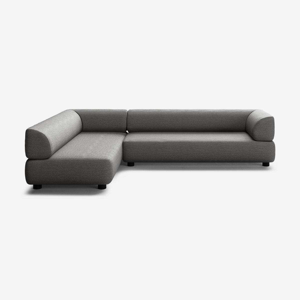 Bolder Sofa 295x200 Rechts Nantes Sooty Niedrige Beine