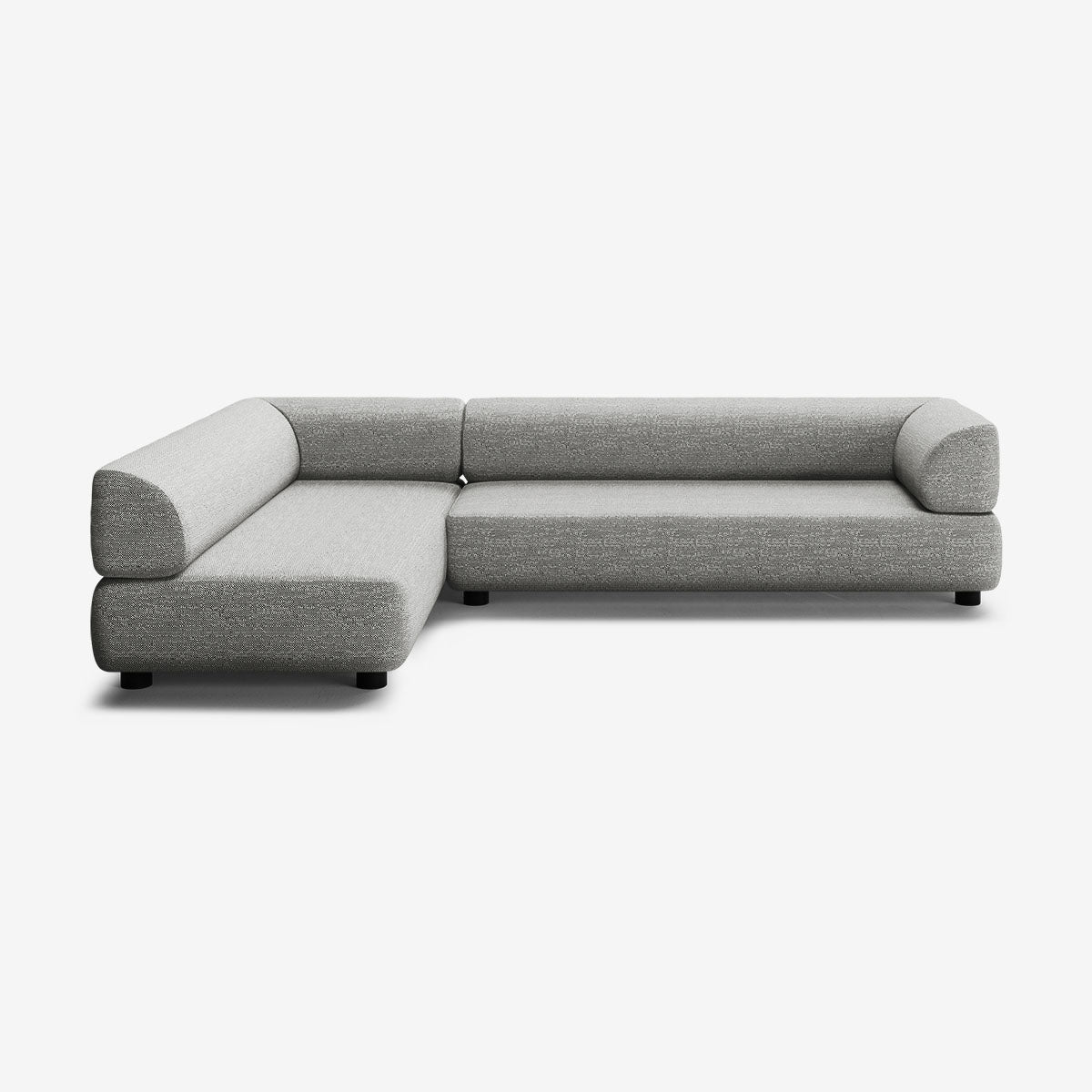 Bolder Sofa 295x200 Rechts Savant Zinc Niedrige Beine