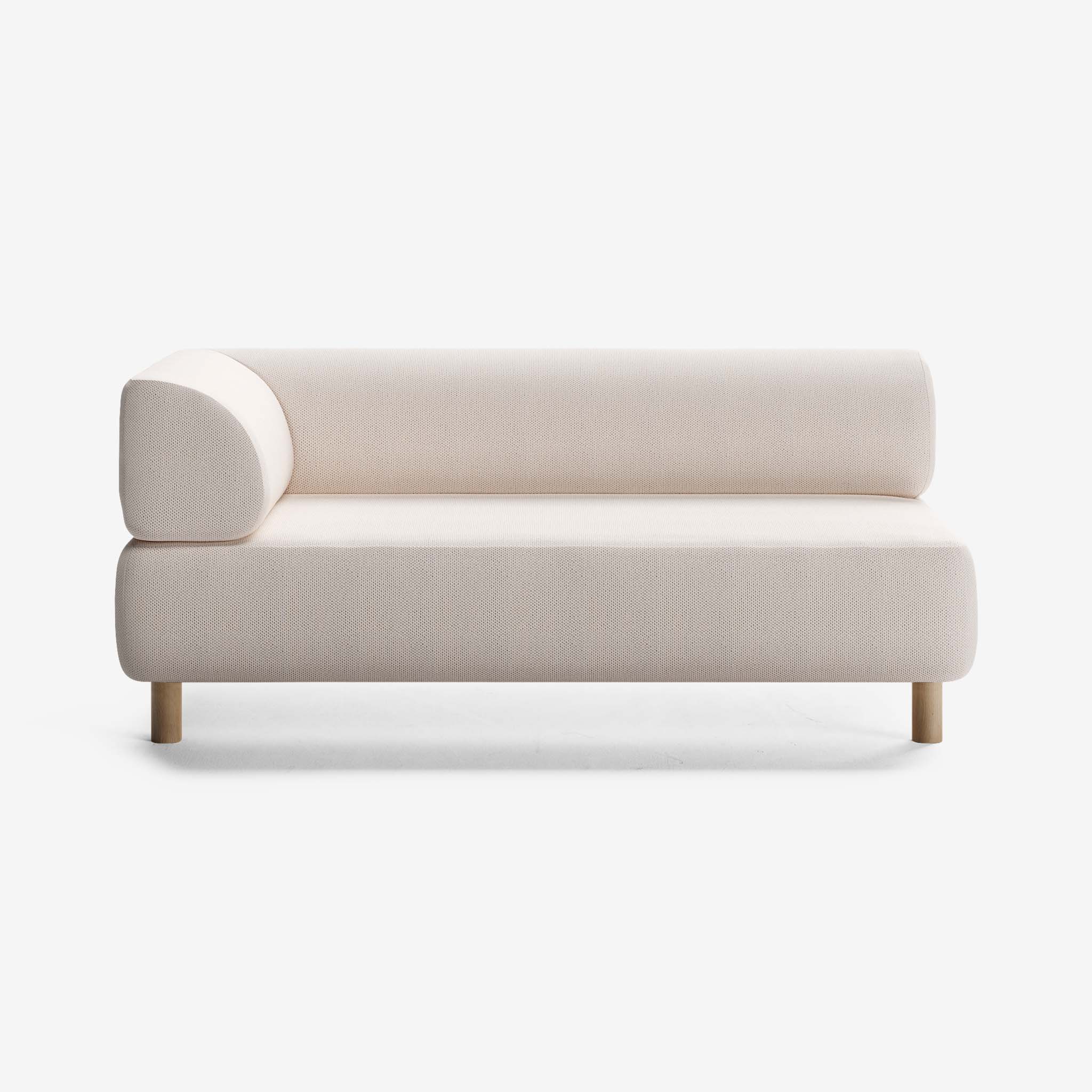 Bolder Sofa 2,5 Sitzer Links Arc Frame Eiche