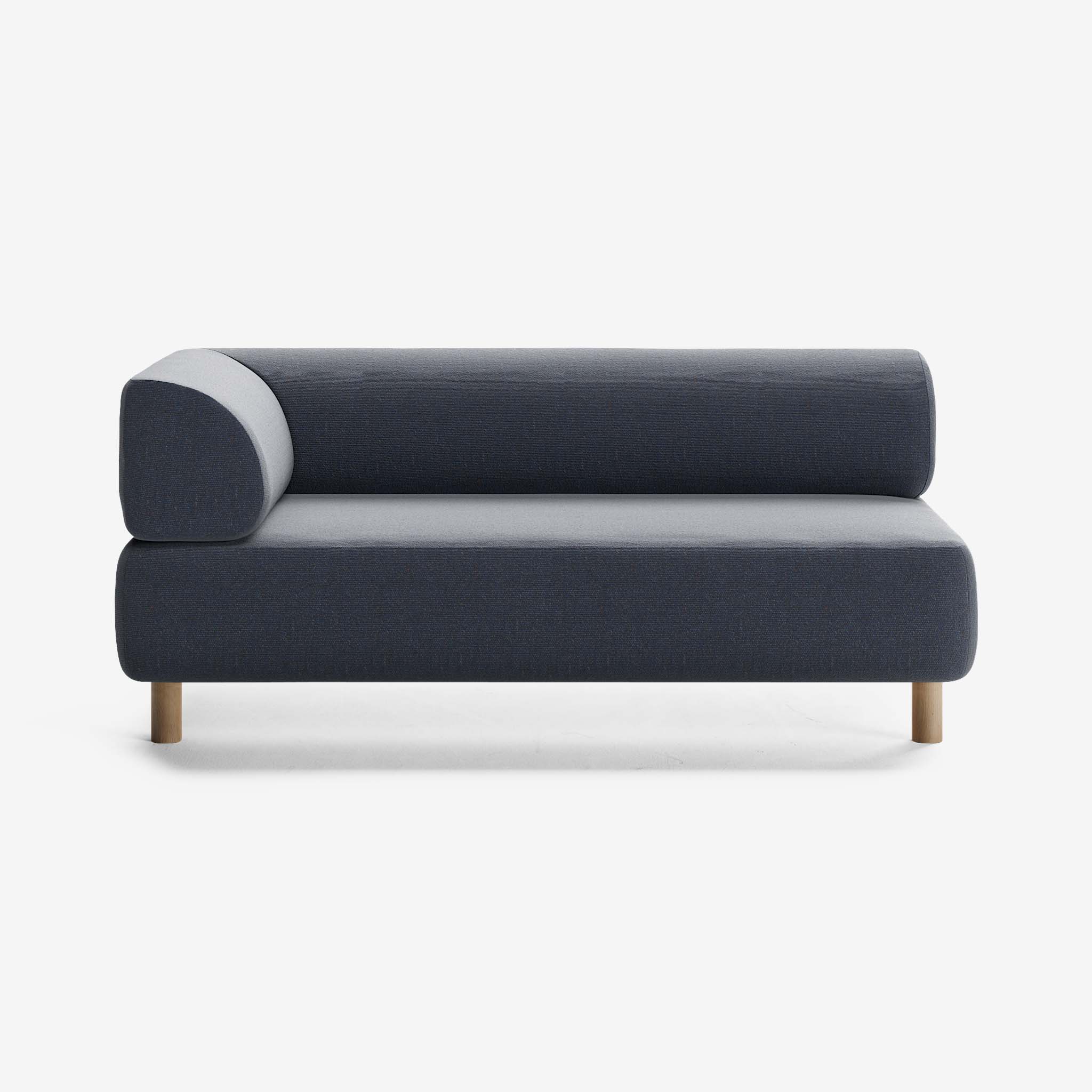 Bolder Sofa 2,5 Sitzer Links Heritage Indigo Eiche