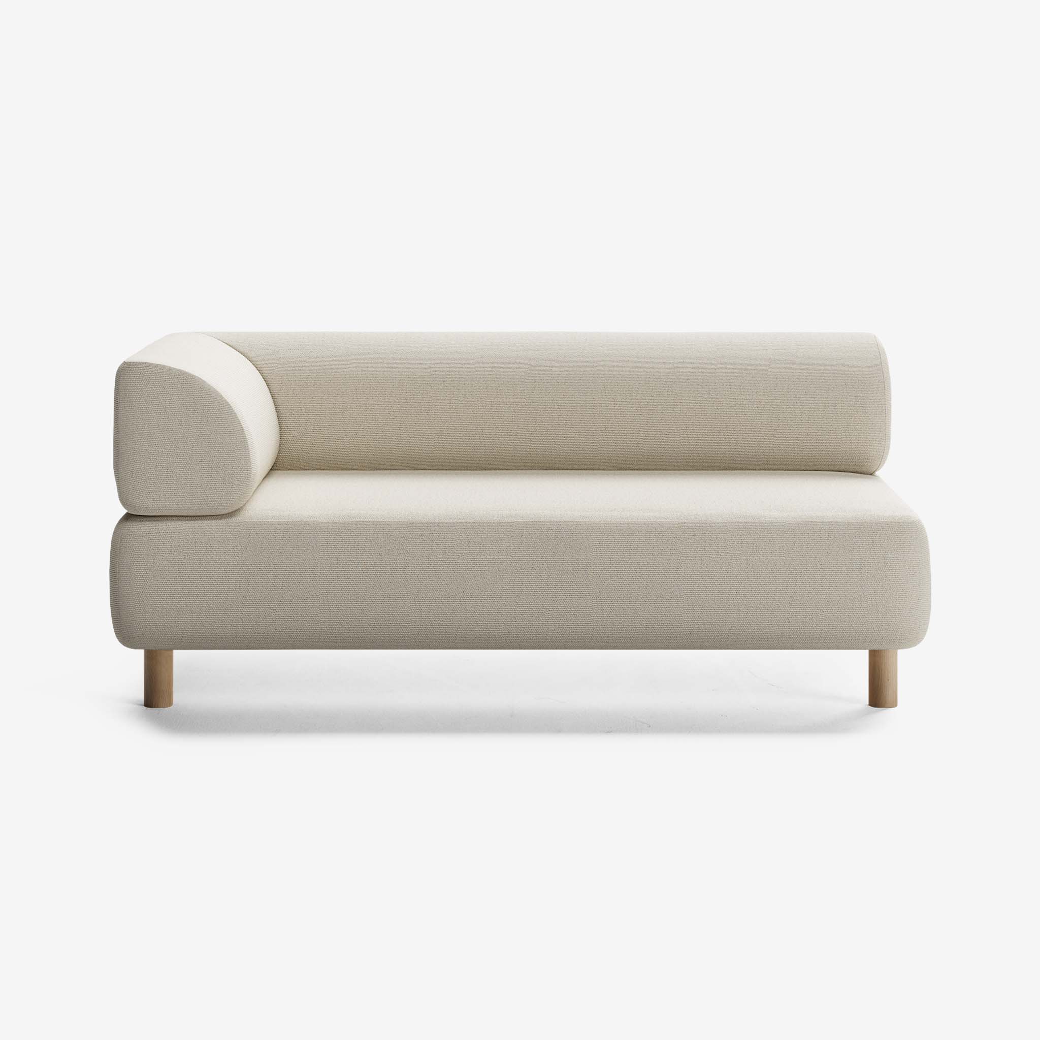 Bolder Sofa 2,5 Sitzer Links Heritage Papyrus Eiche