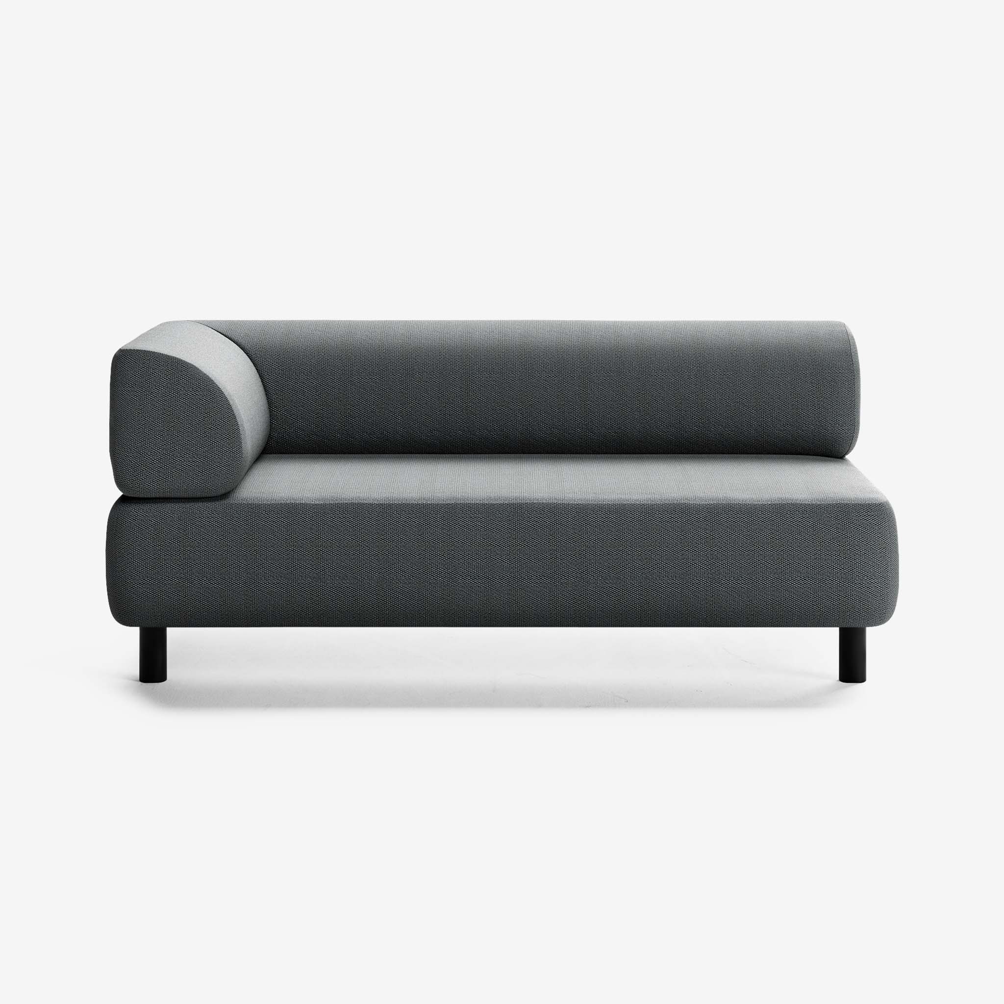 Bolder Sofa 2,5 Sitzer Links Loop Charcoal