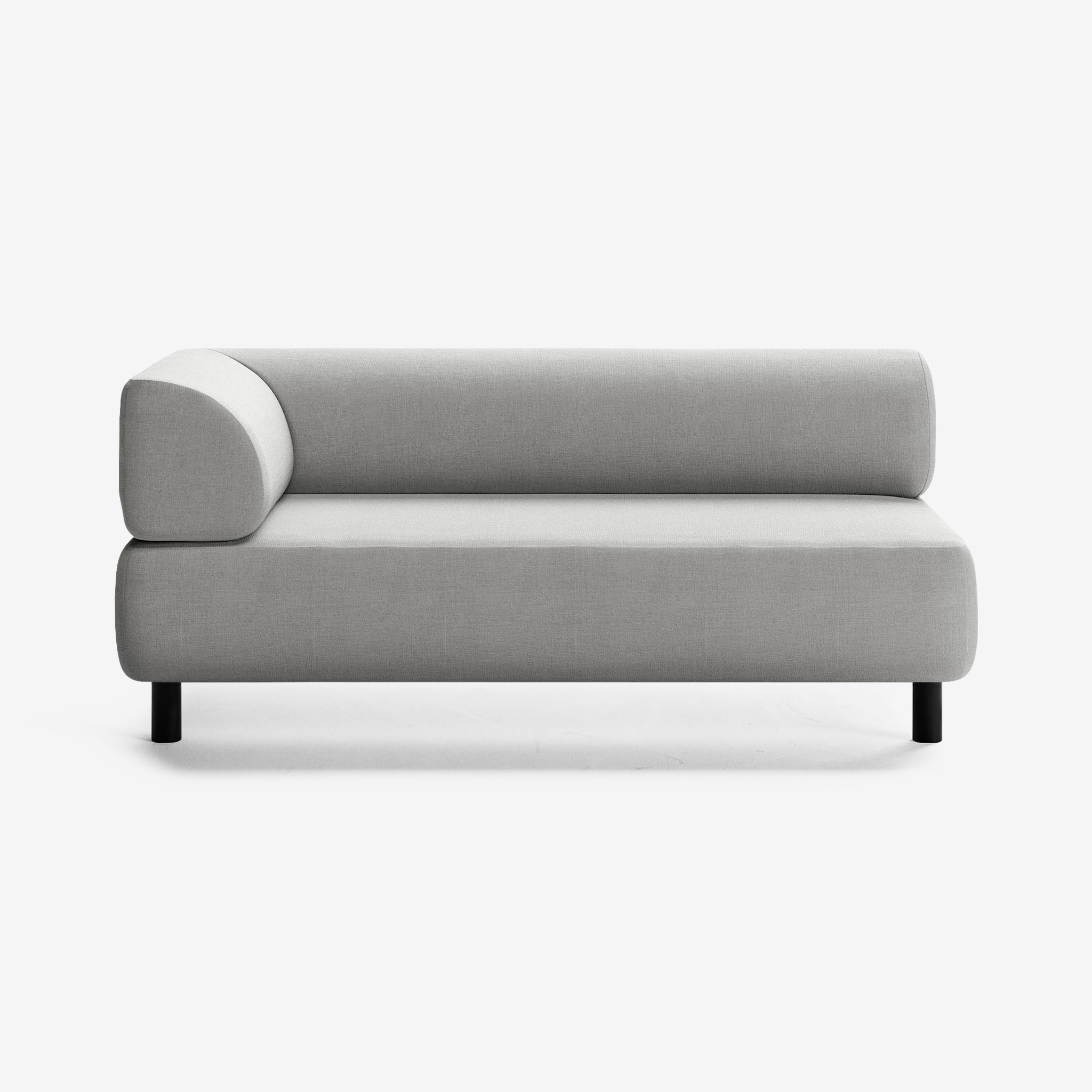 Bolder Sofa 2,5 Sitzer Links Nantes Grey Chine