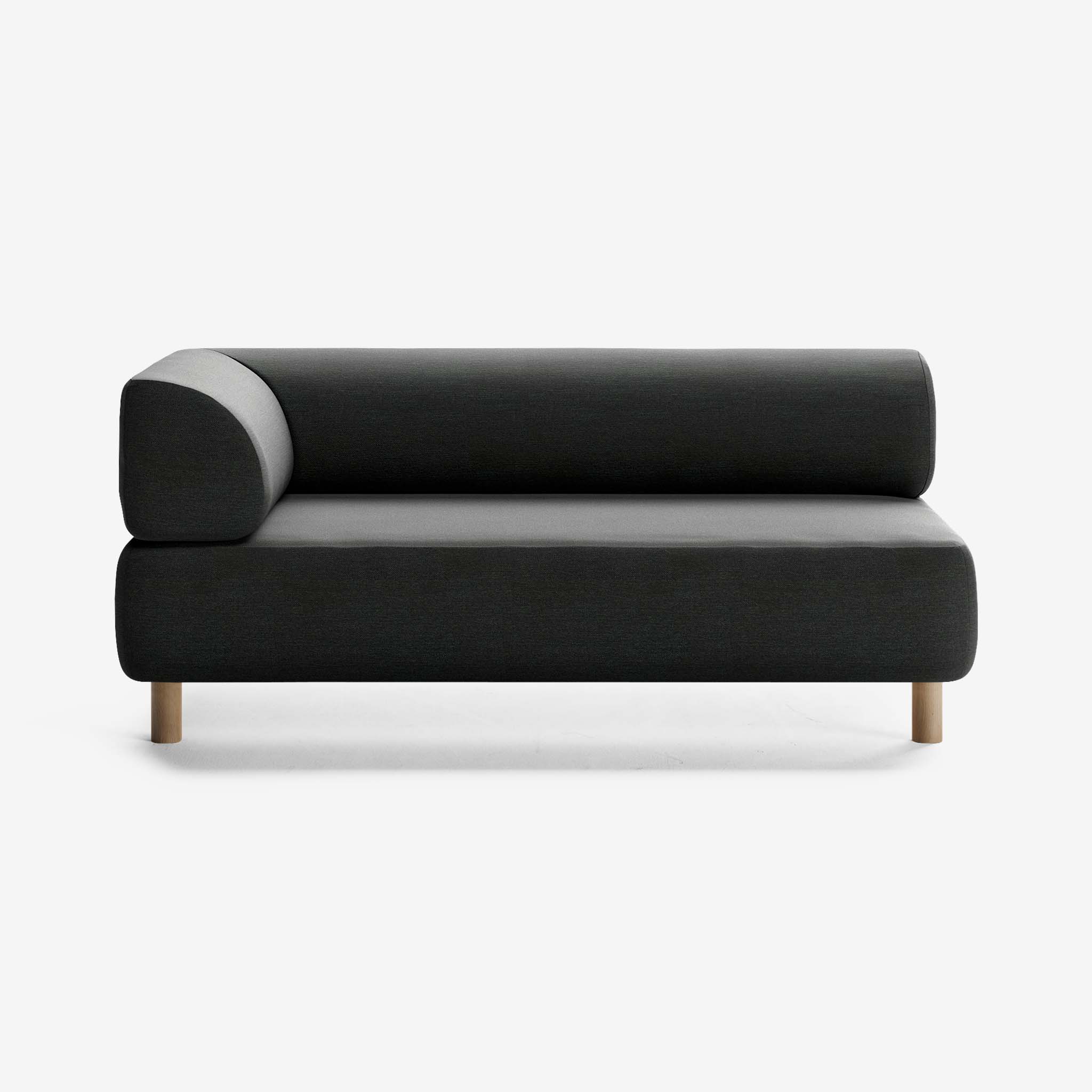 Bolder Sofa 2,5 Sitzer Links Nantes Sooty Eiche