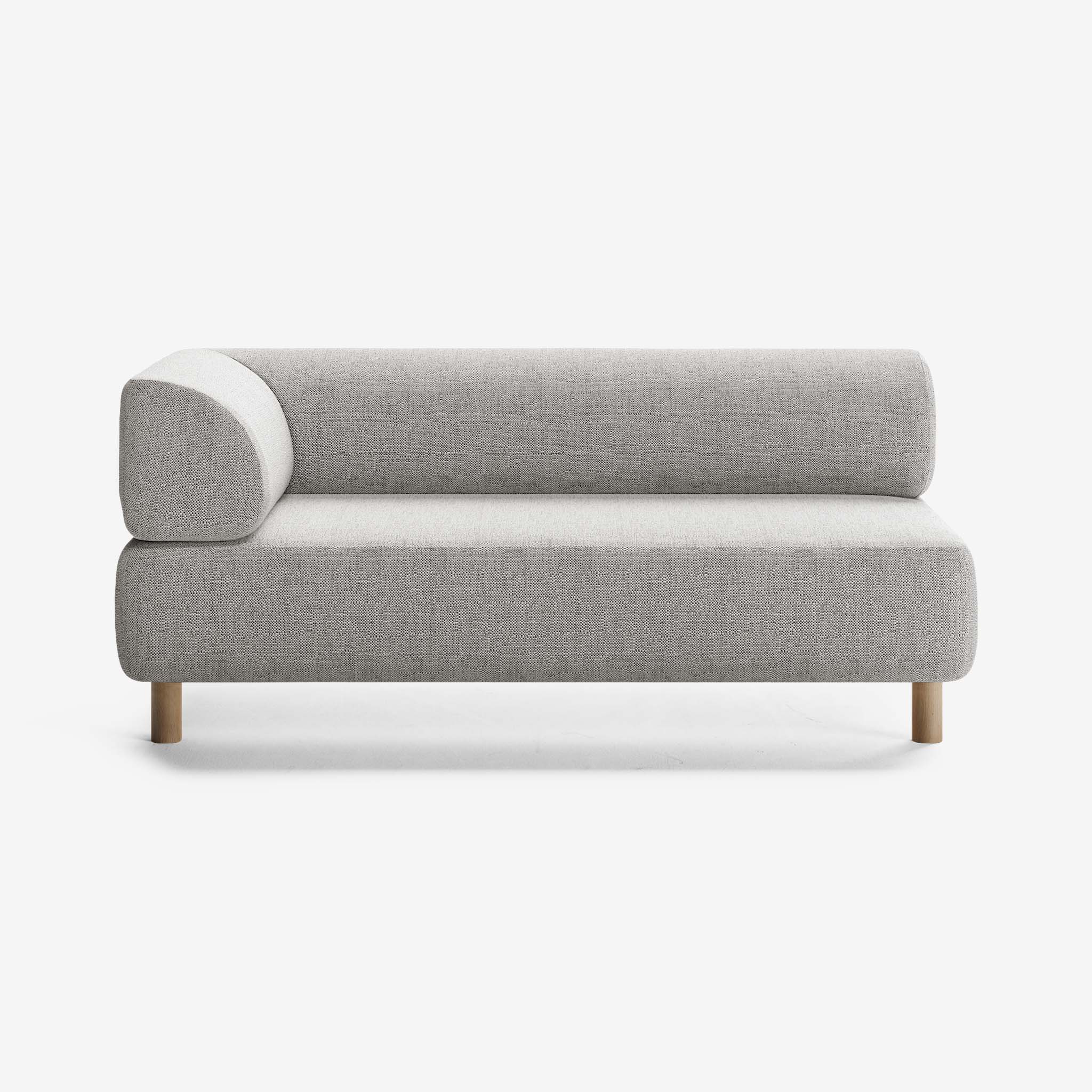 Bolder Sofa 2,5 Sitzer Links Savant Nimbus Eiche