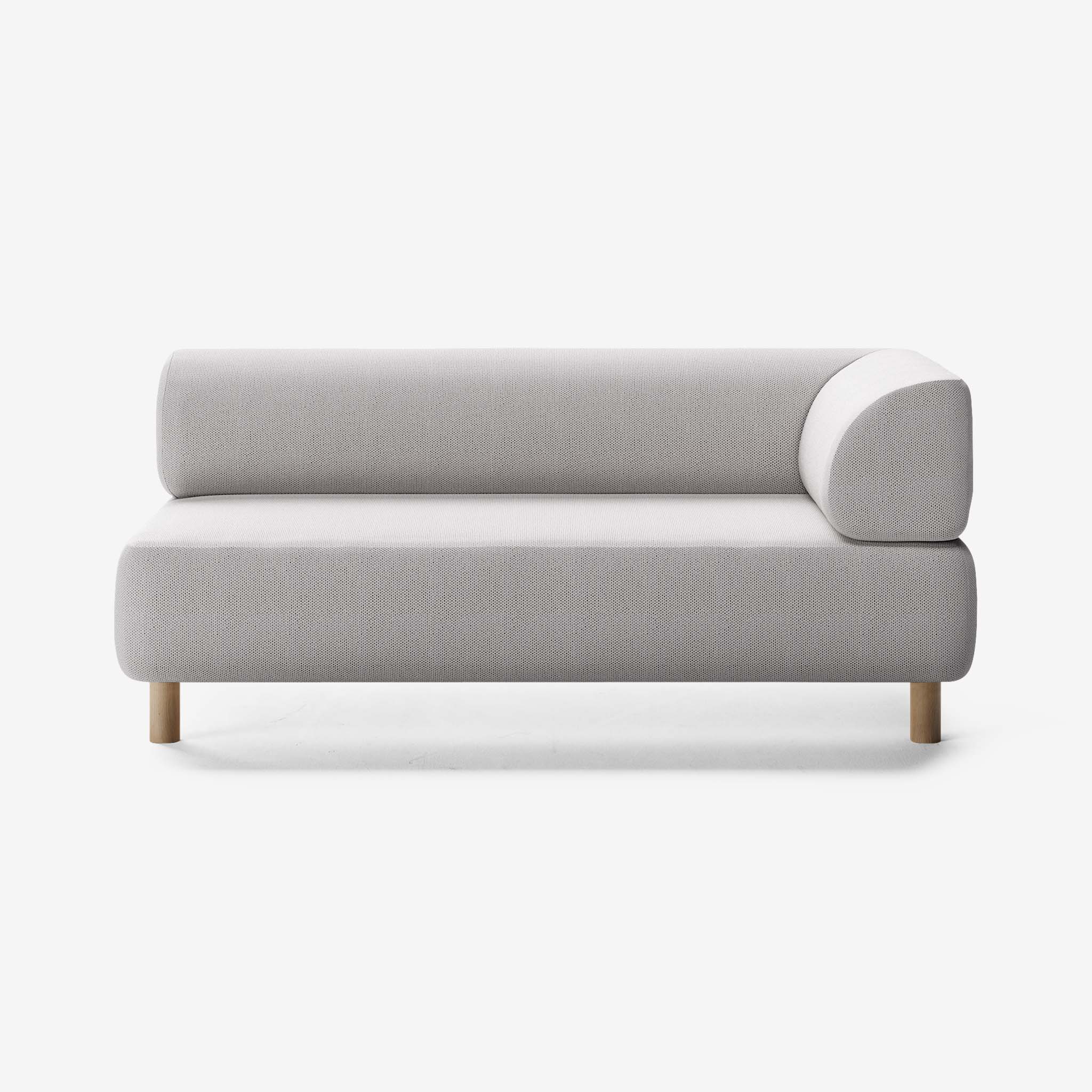 Bolder Sofa 2,5 Sitzer Rechts Arc Concrete Eiche